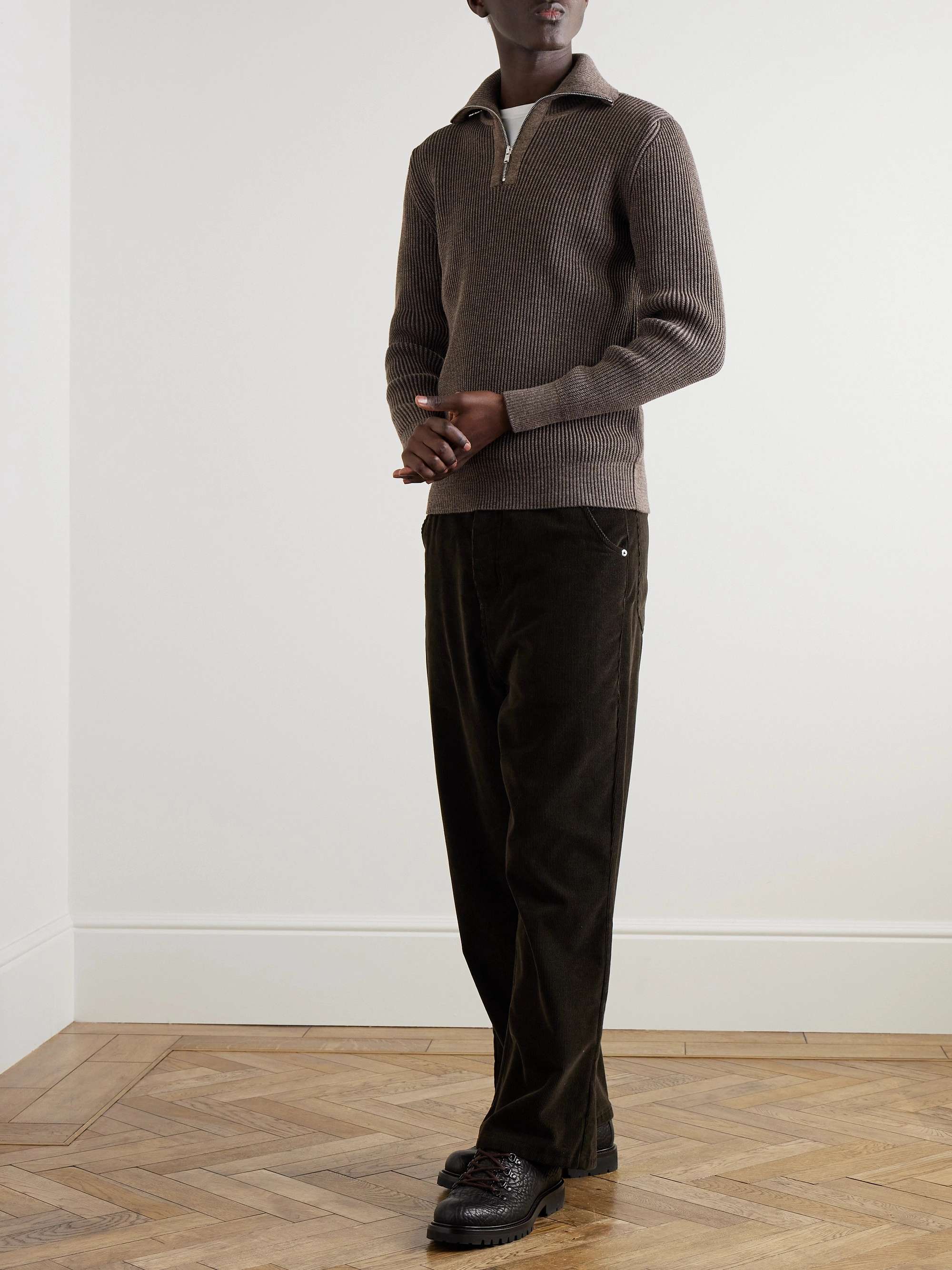 Fender III Ribbed Wool Half-Zip Sweater view