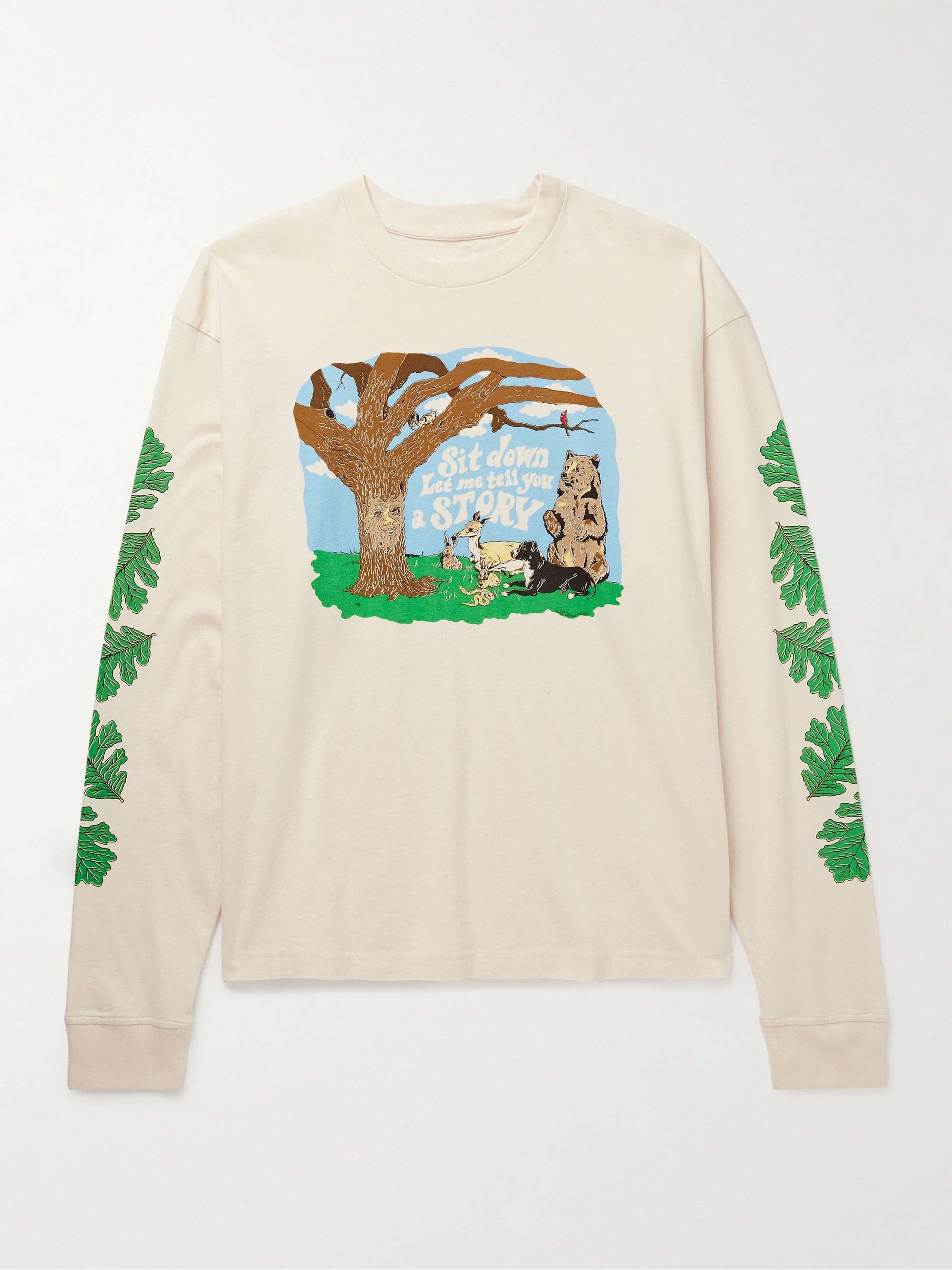 Grateful Printed Organic Cotton-Jersey T-Shirt view