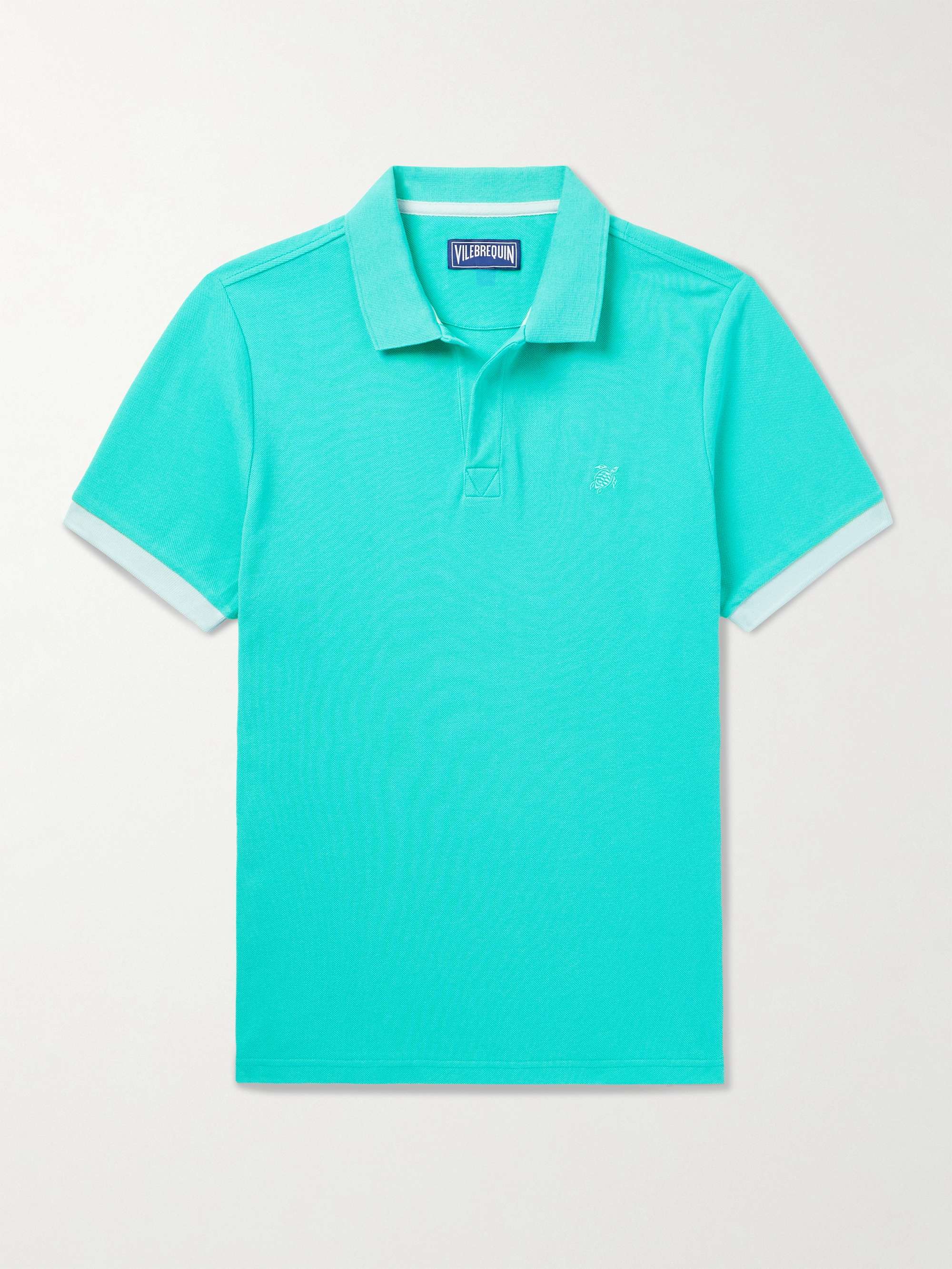 Slim-Fit Logo-Embroidered Organic Cotton-Piqué Polo Shirt view