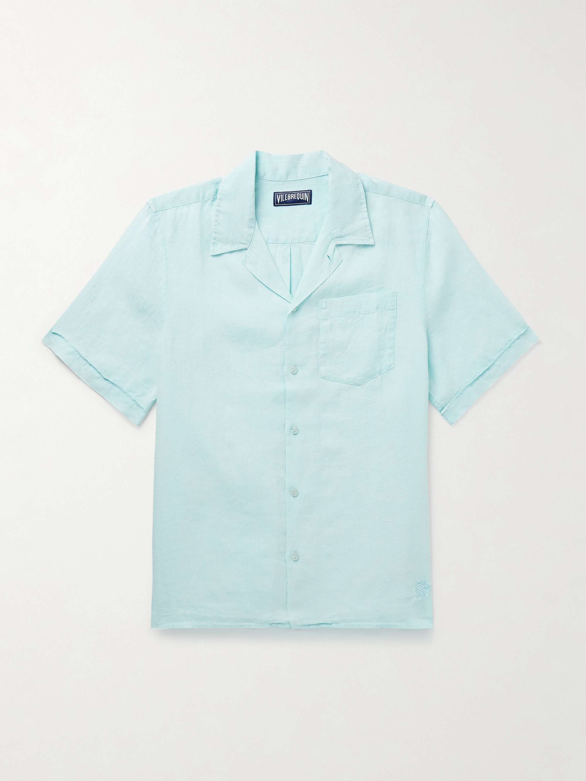 Charli Camp-Collar Linen Shirt view