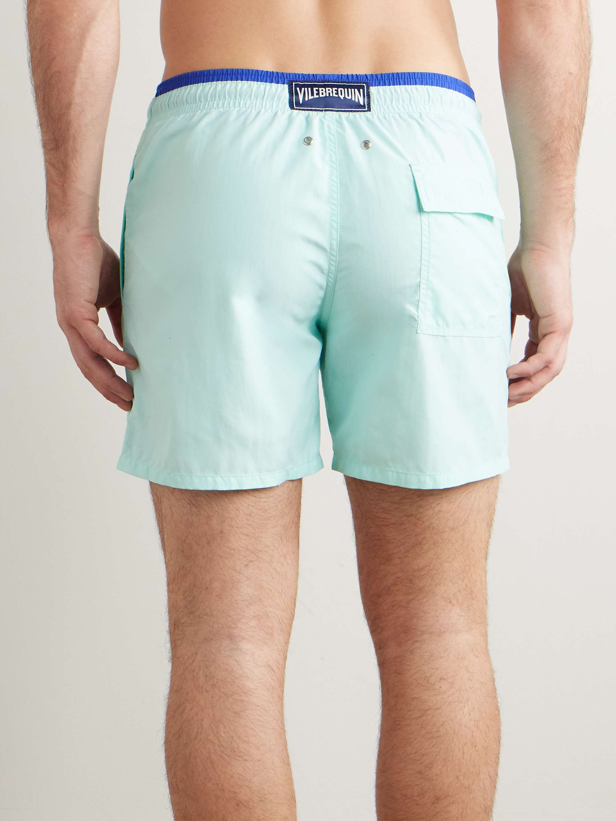 Moka Straight-Leg Mid-Length ECONYL® Swim Shorts view