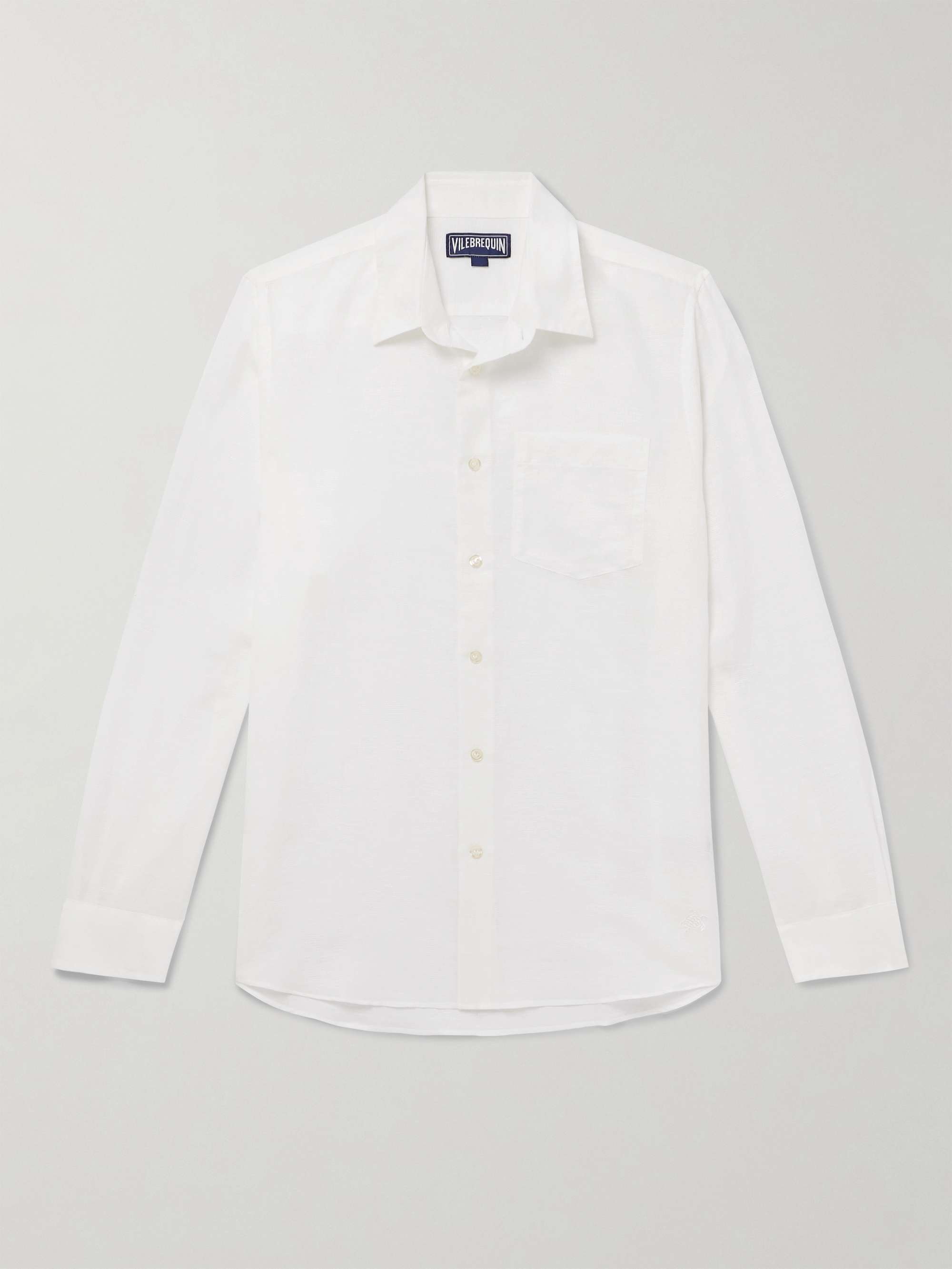 Caroubis Cotton and Linen-Blend Gauze Shirt view