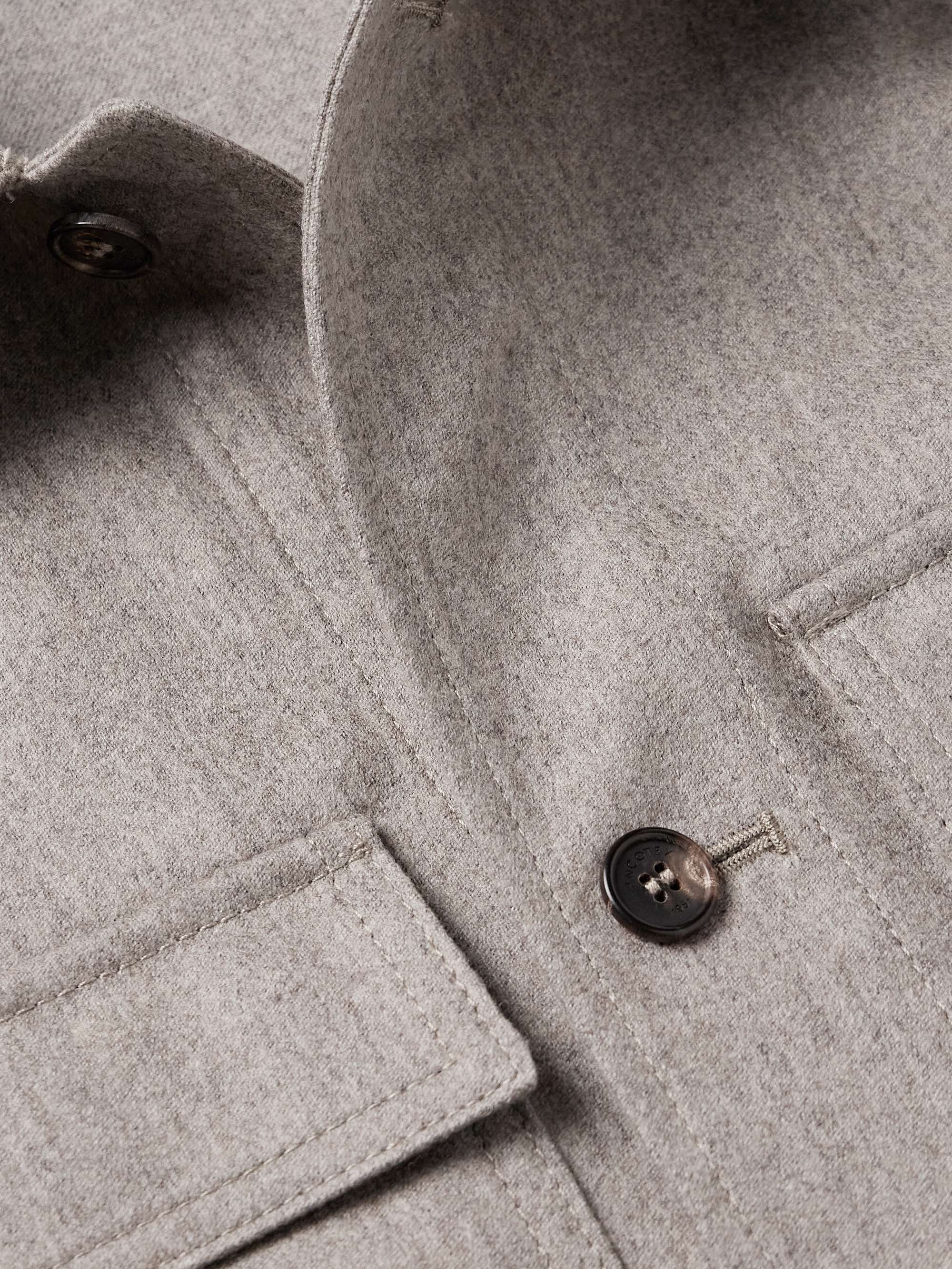 Venezia 1951 Brushed Virgin Wool-Blend Overshirt view