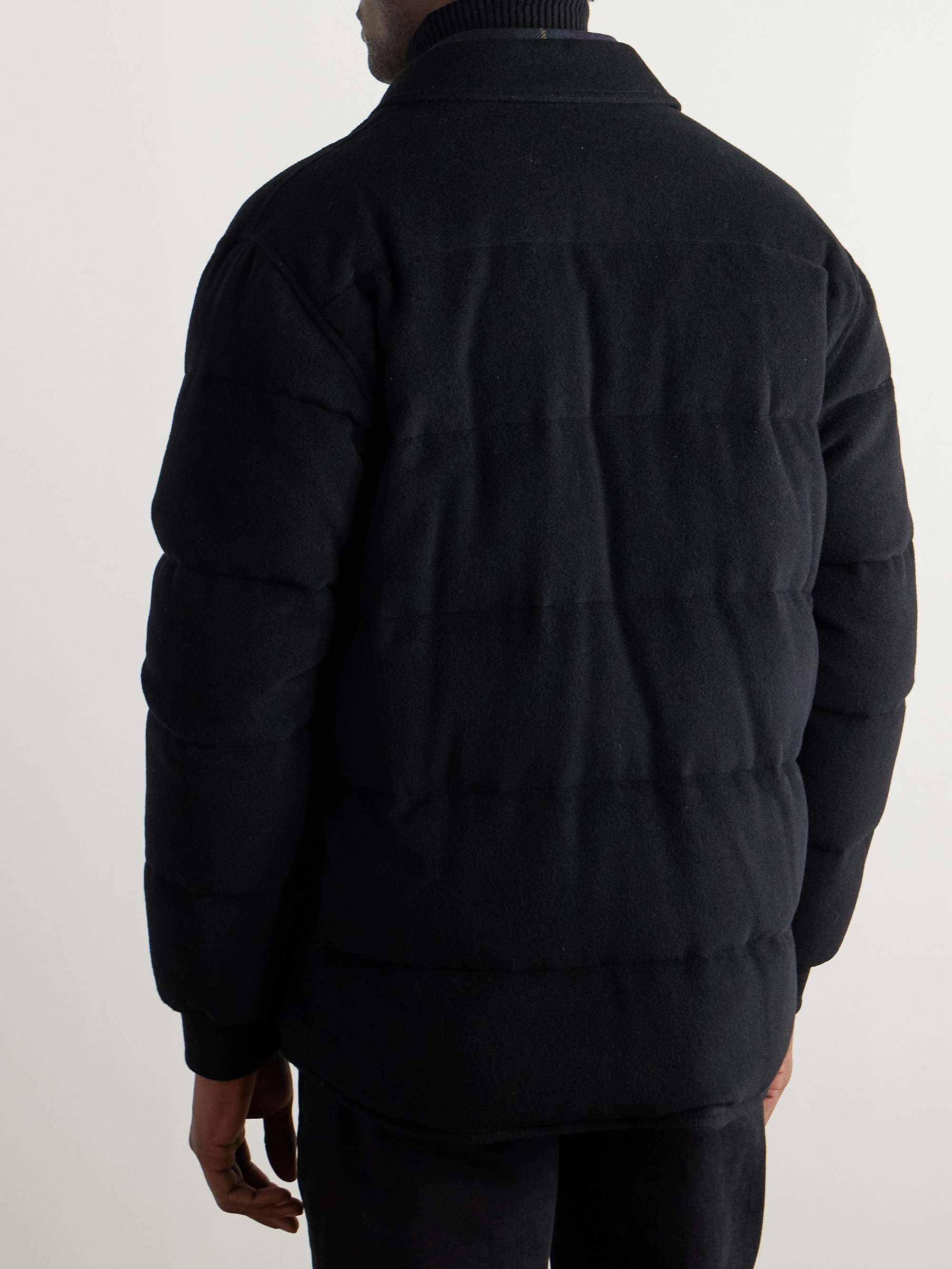 Bennett Quilted Wool-Blend Felt Down Jacket view