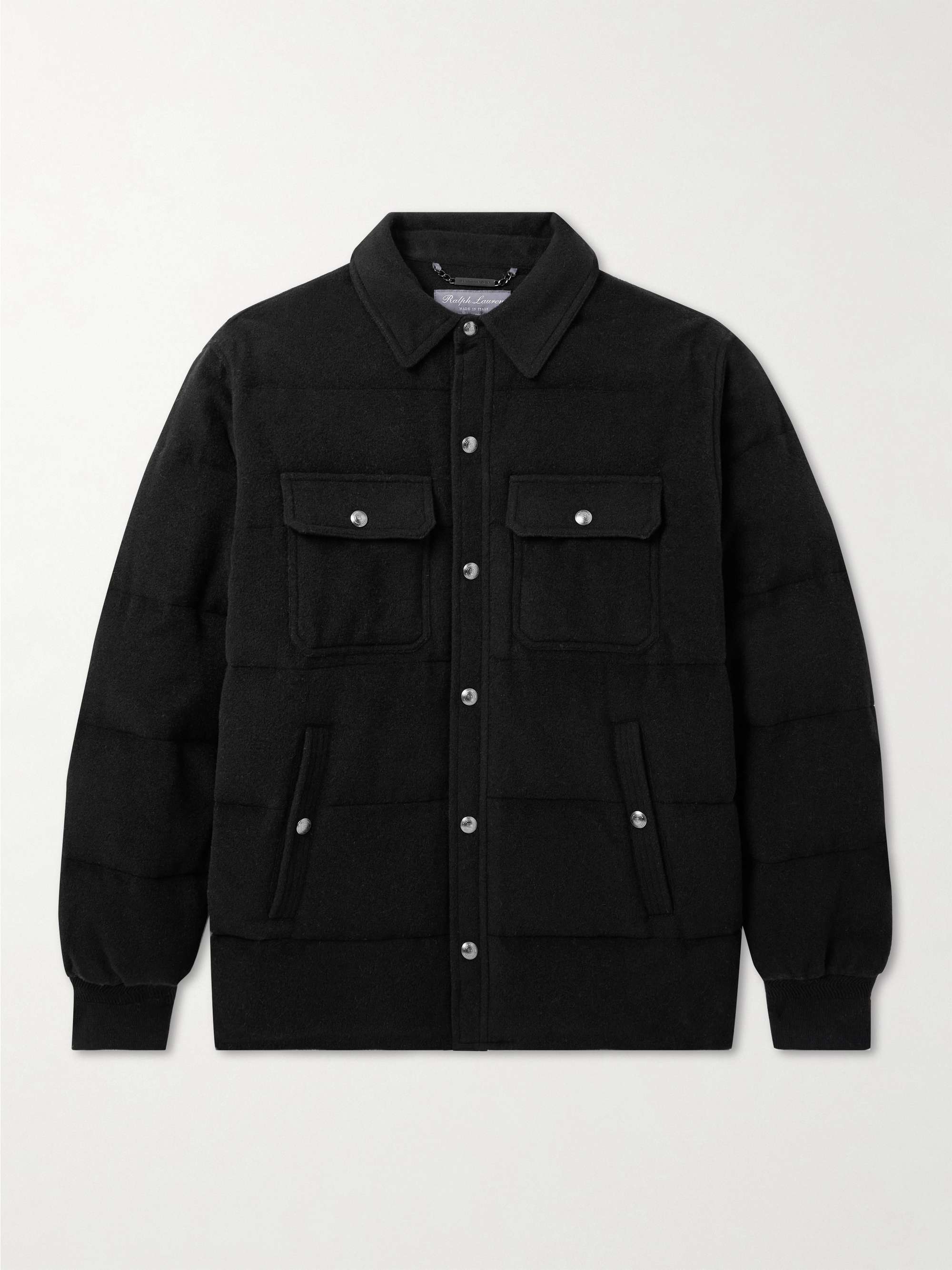 Bennett Quilted Wool-Blend Felt Down Jacket view