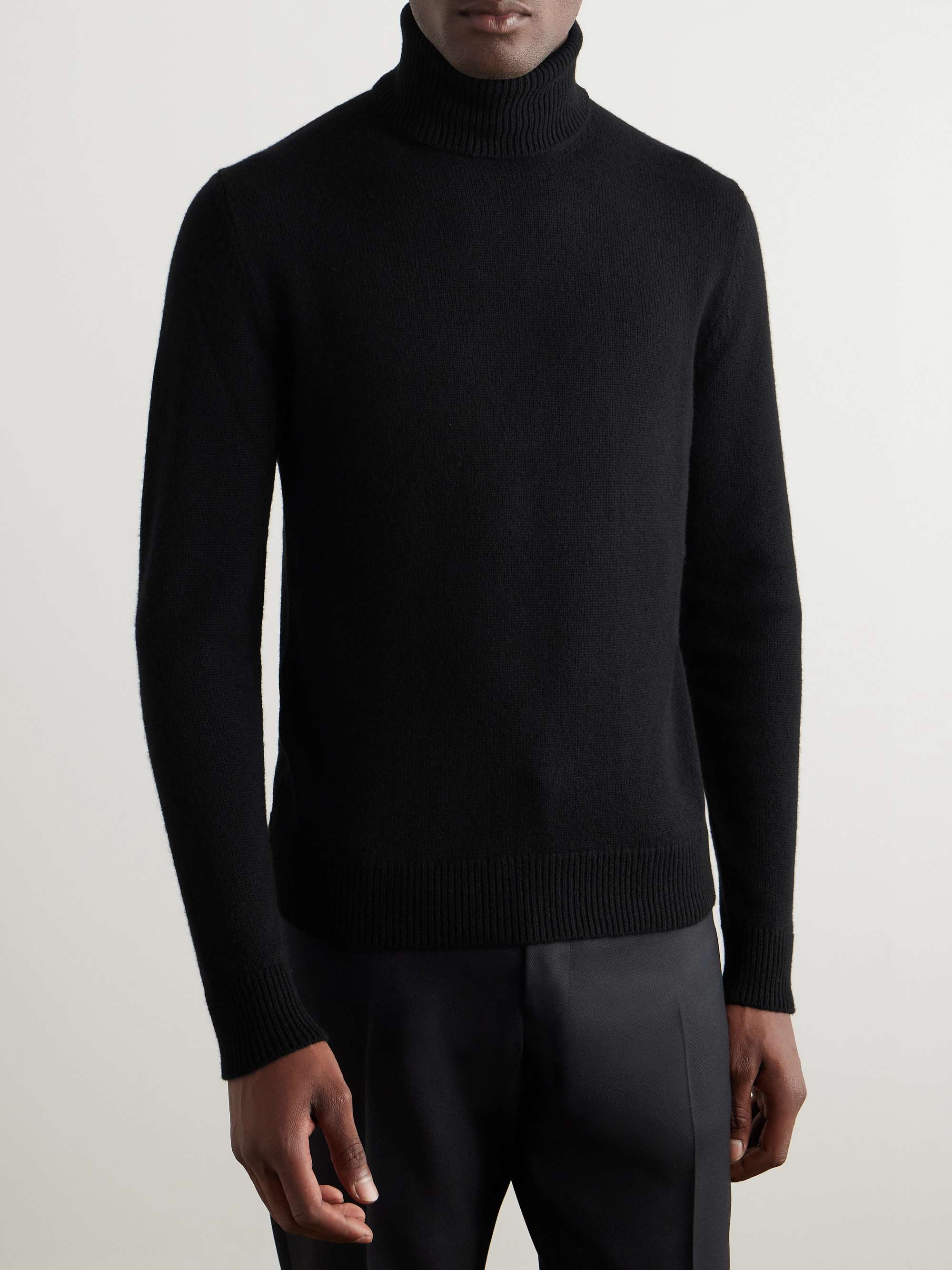 Ribbed Cashmere Rollneck Sweater view