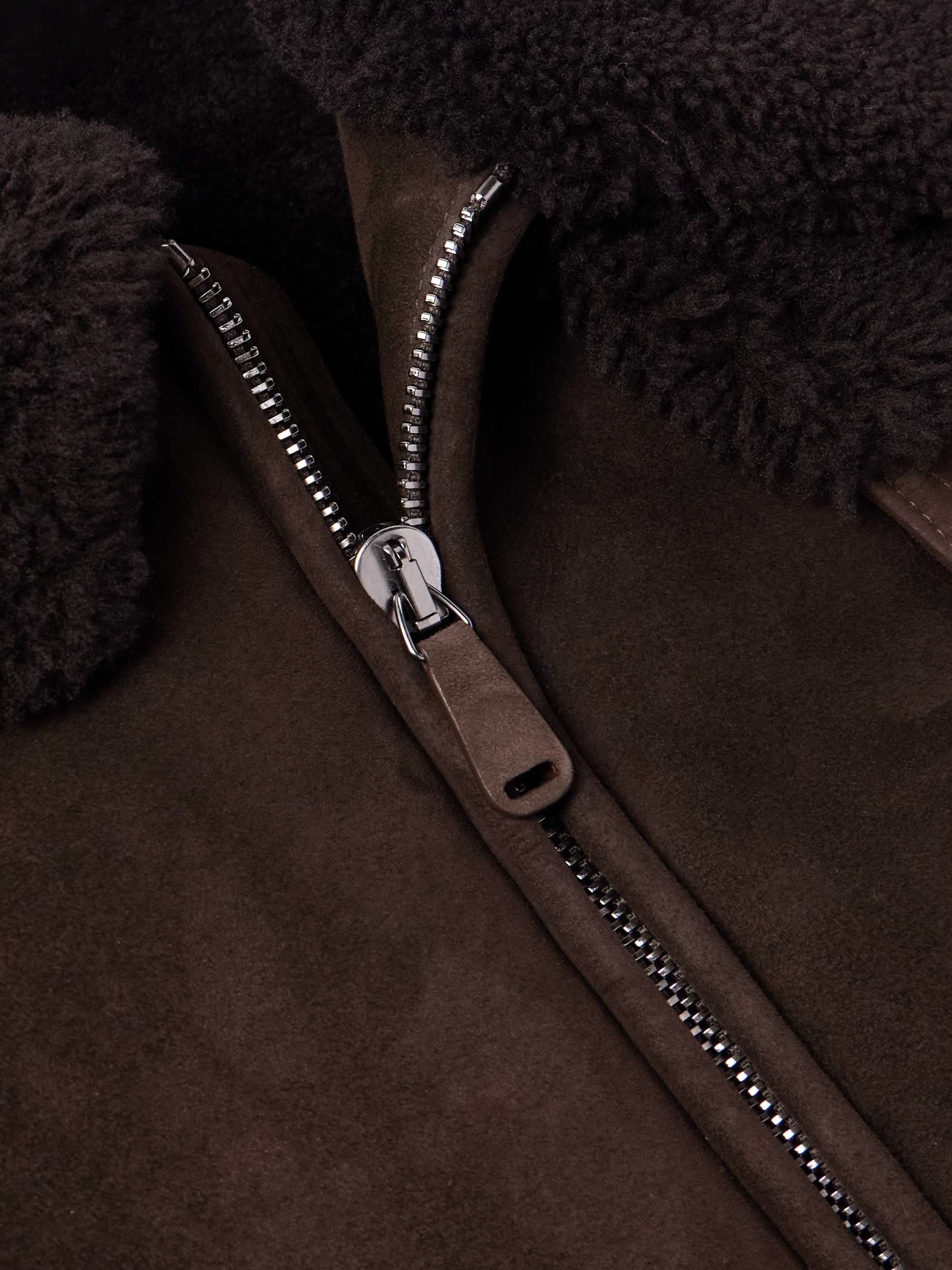 Welles Shearling Bomber Jacket view