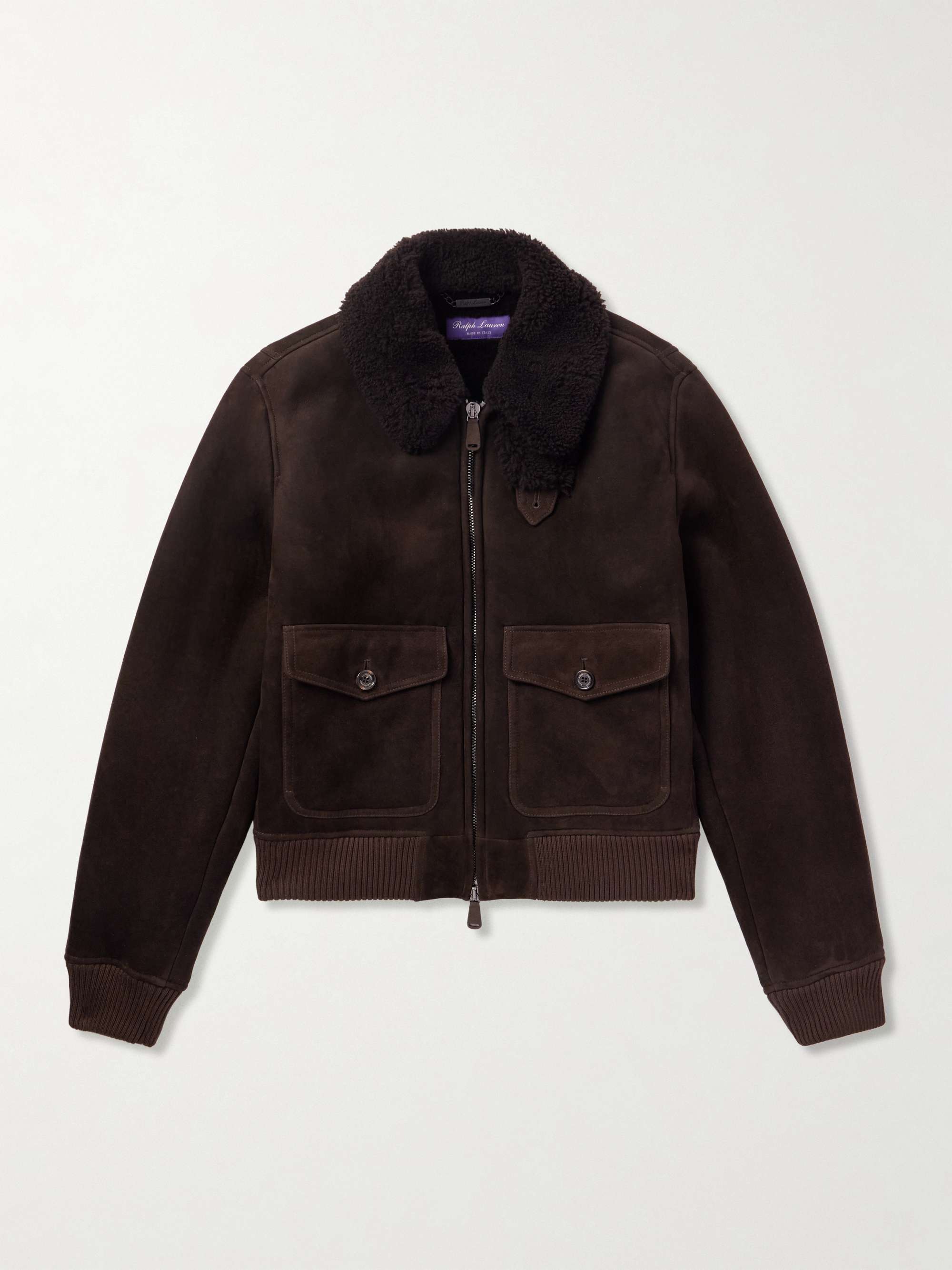 Welles Shearling Bomber Jacket view