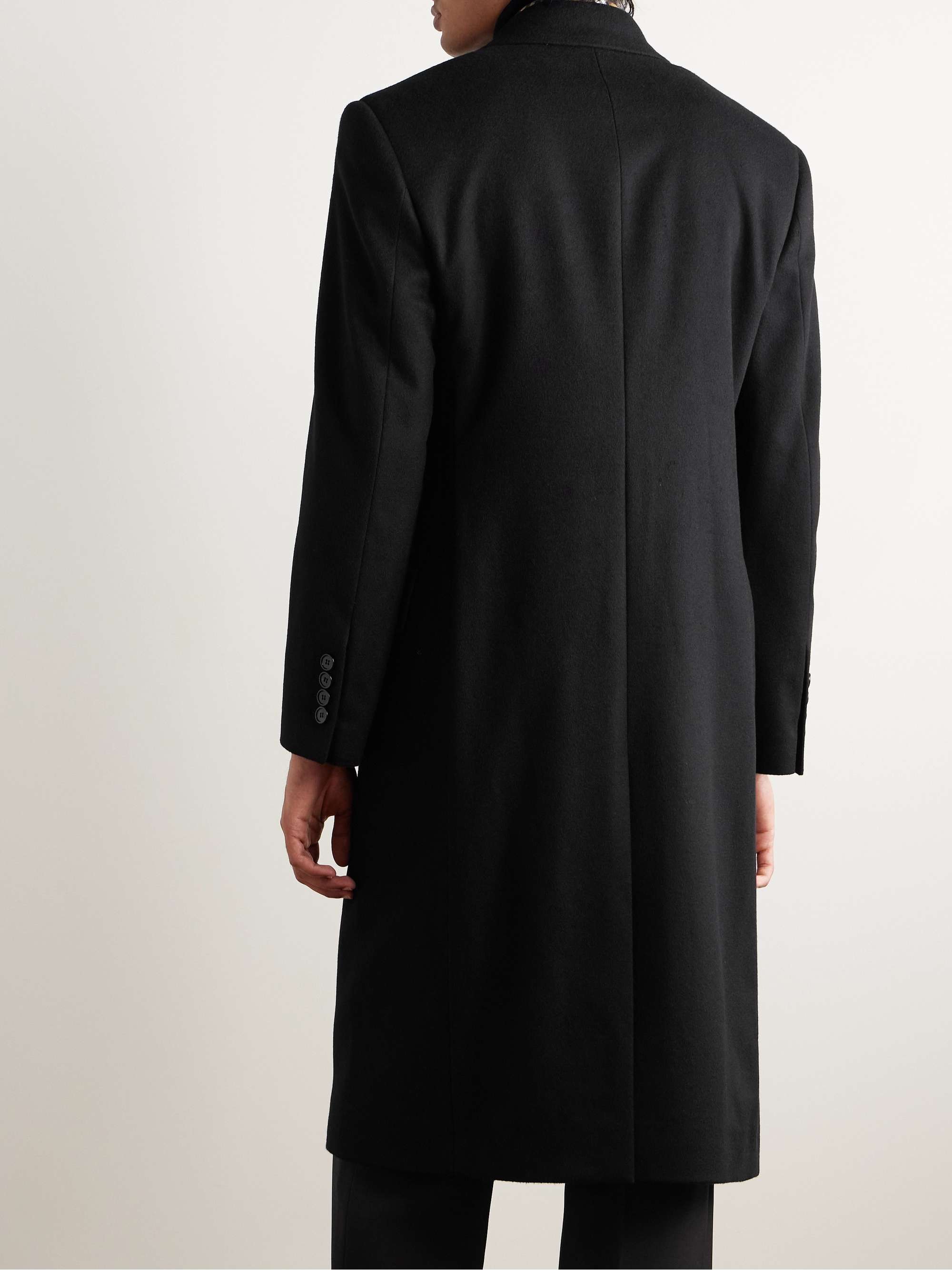Double-Breasted Cashmere-Felt Coat view