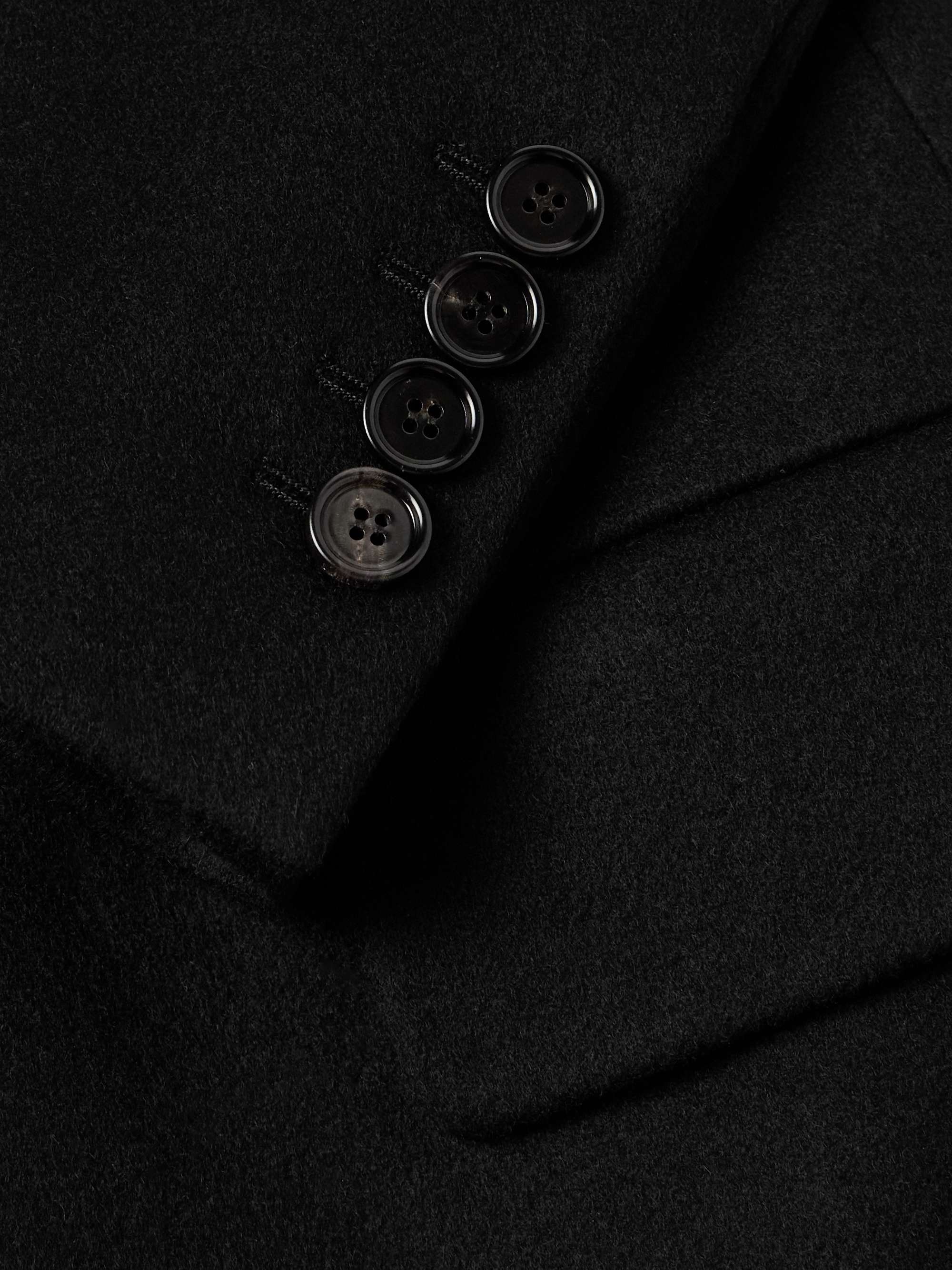 Double-Breasted Cashmere-Felt Coat view