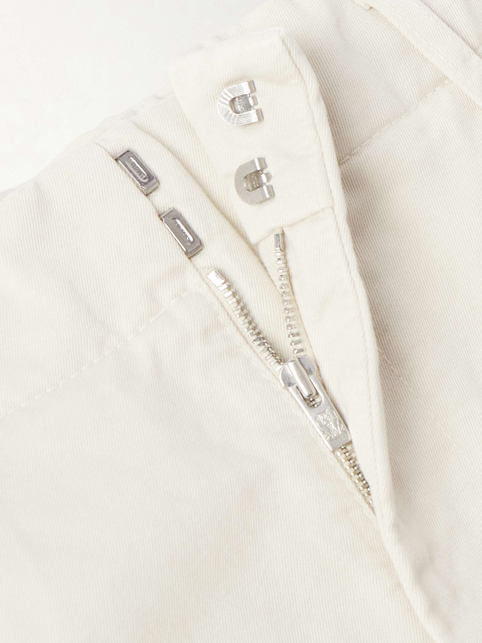 Tapered Pleated Cotton-Gabardine Trousers view