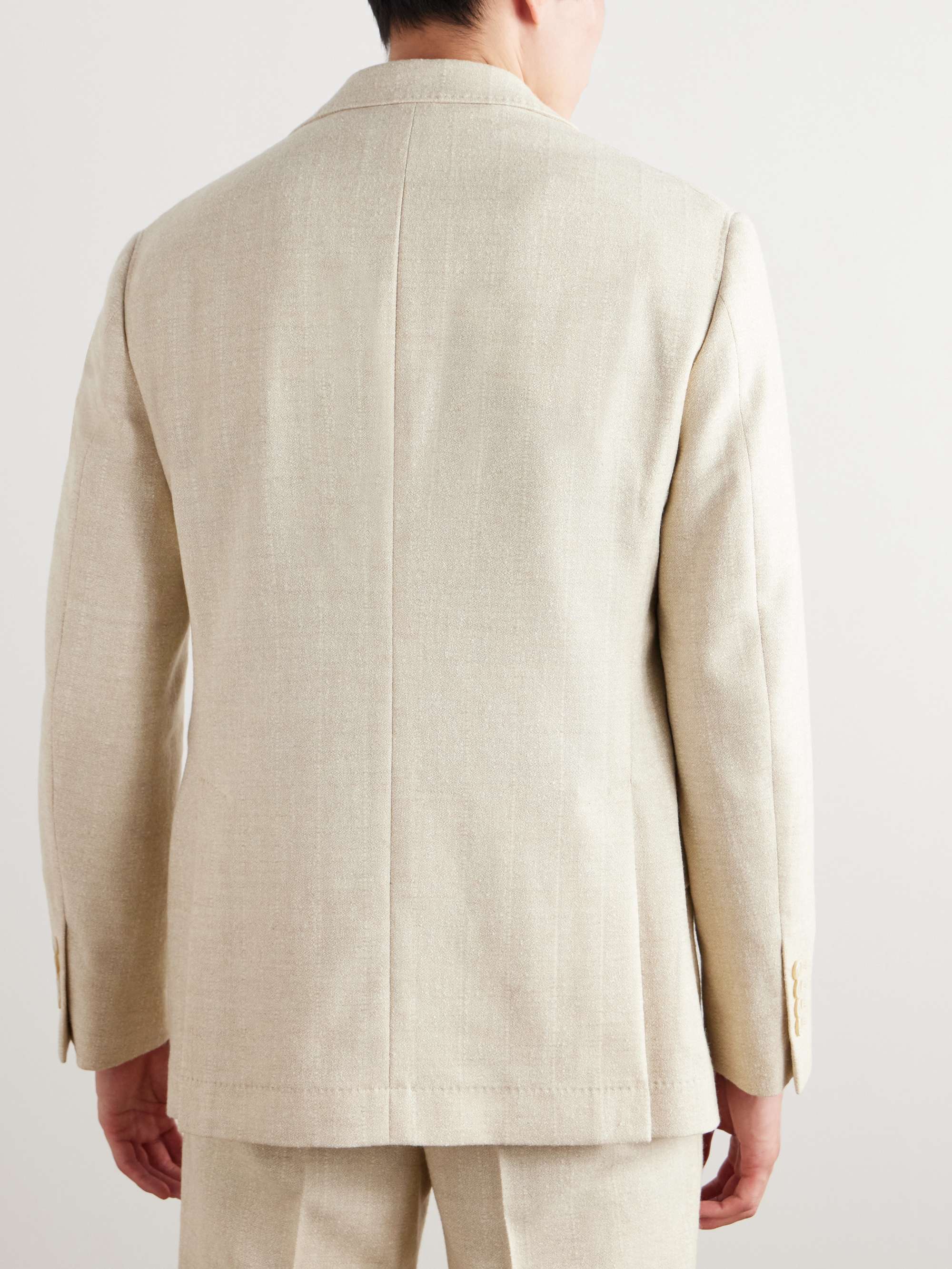 Pinstriped Bouclé Suit Jacket view