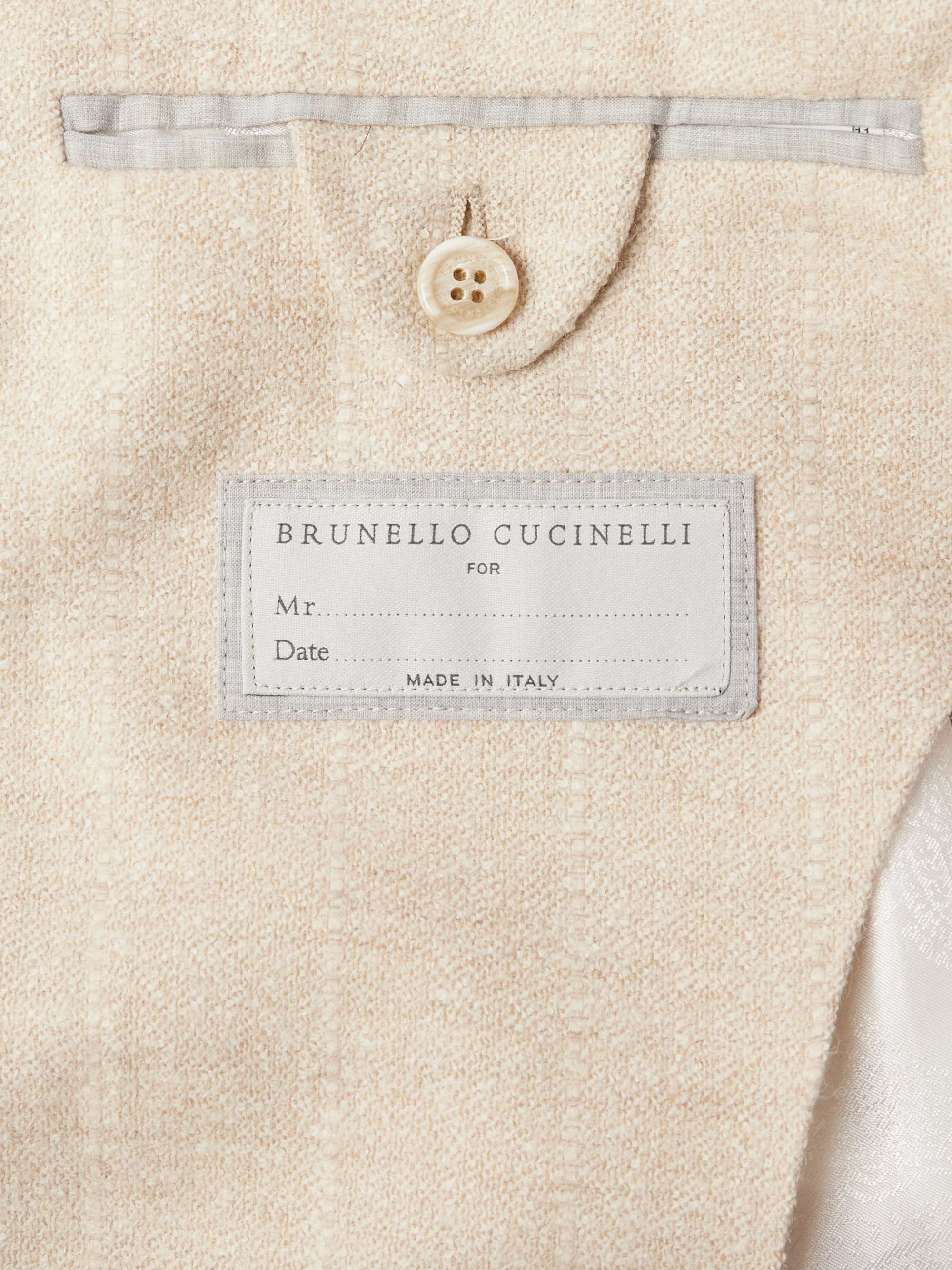 Pinstriped Bouclé Suit Jacket view