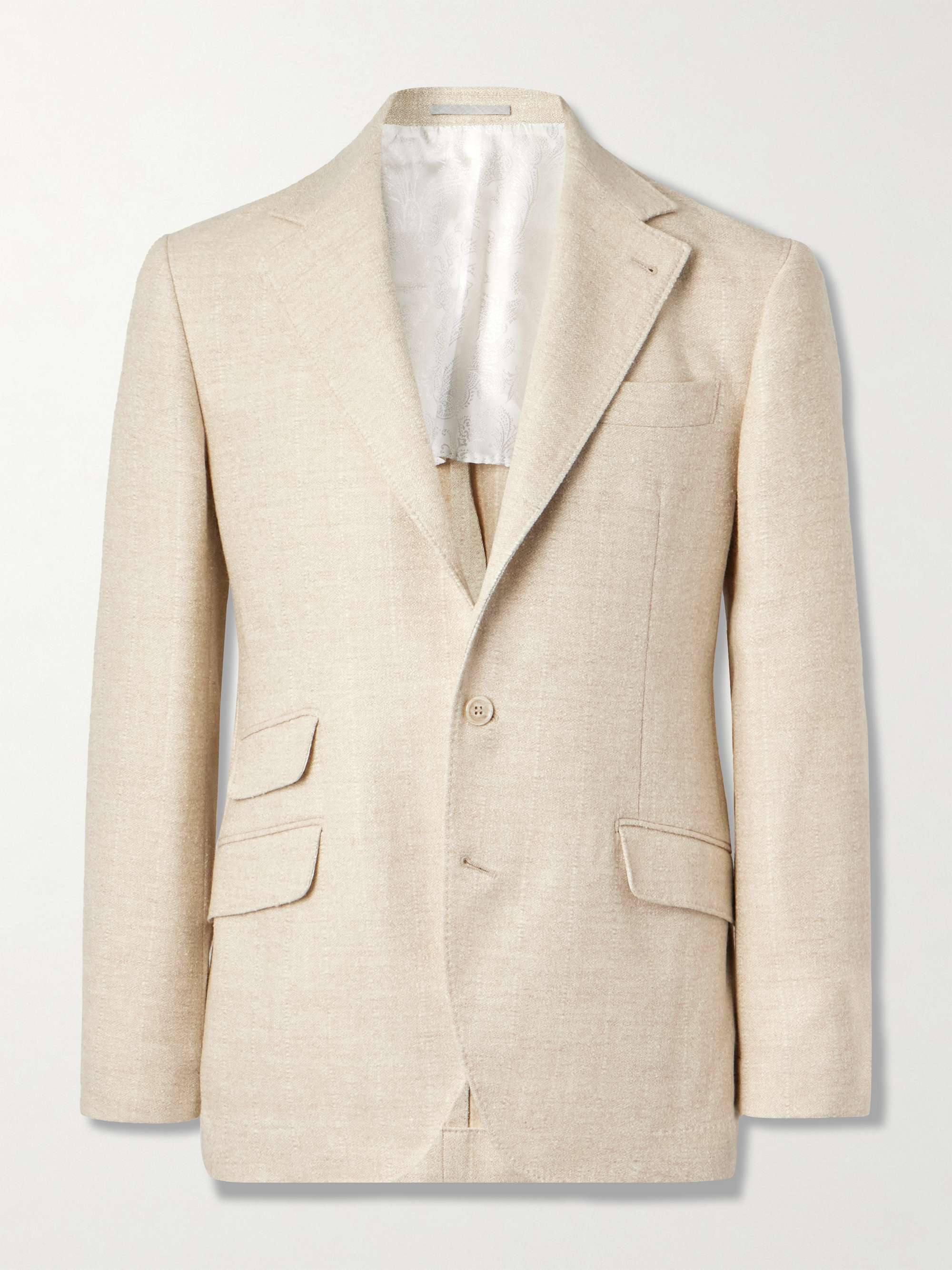Pinstriped Bouclé Suit Jacket view