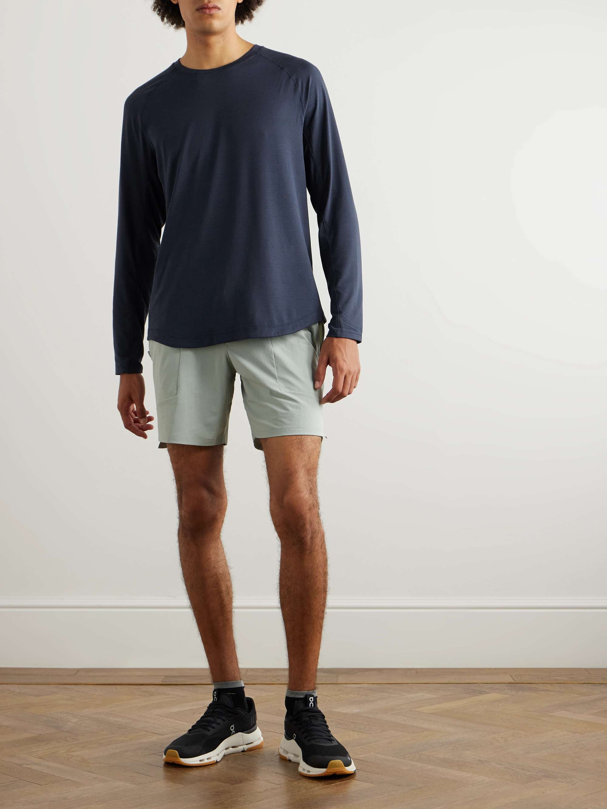 License to Train Stretch Recycled-Jersey T-Shirt view