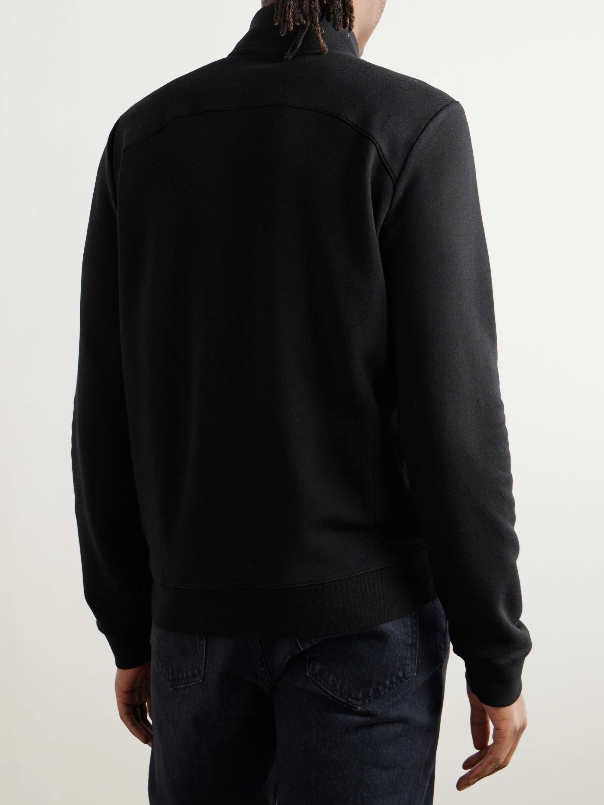 Cotton and Modal-Blend Jersey Half-Zip Sweatshirt view