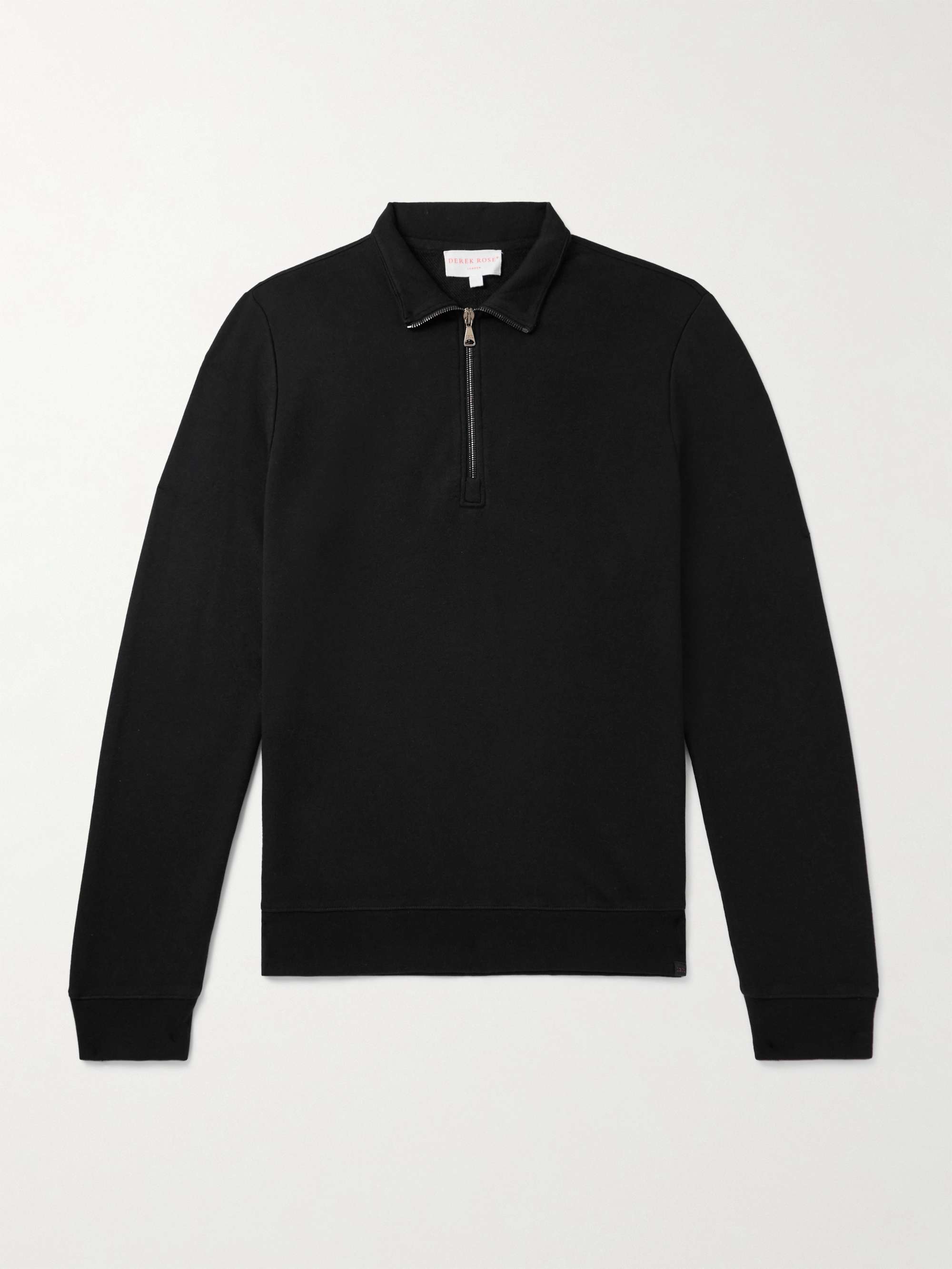 Cotton and Modal-Blend Jersey Half-Zip Sweatshirt view