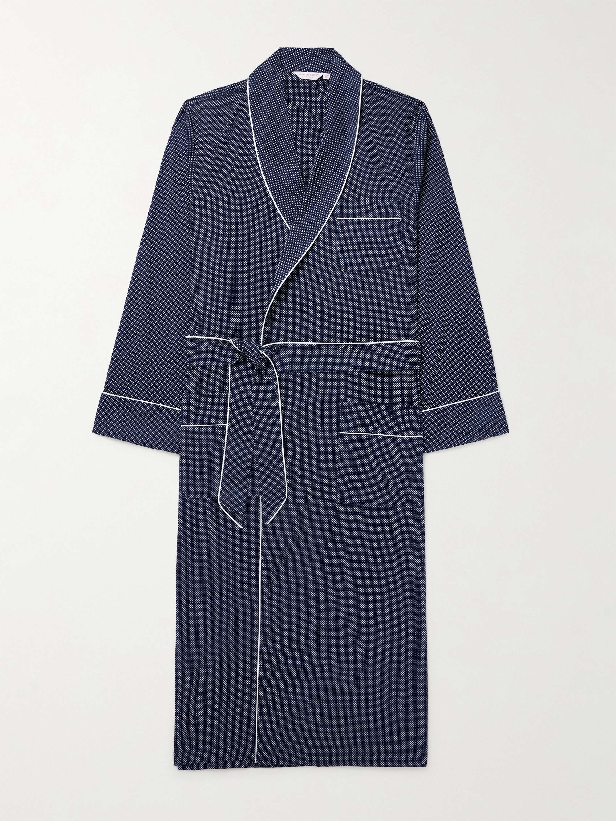 Plaza Polka-Dot Cotton-Batiste Robe view