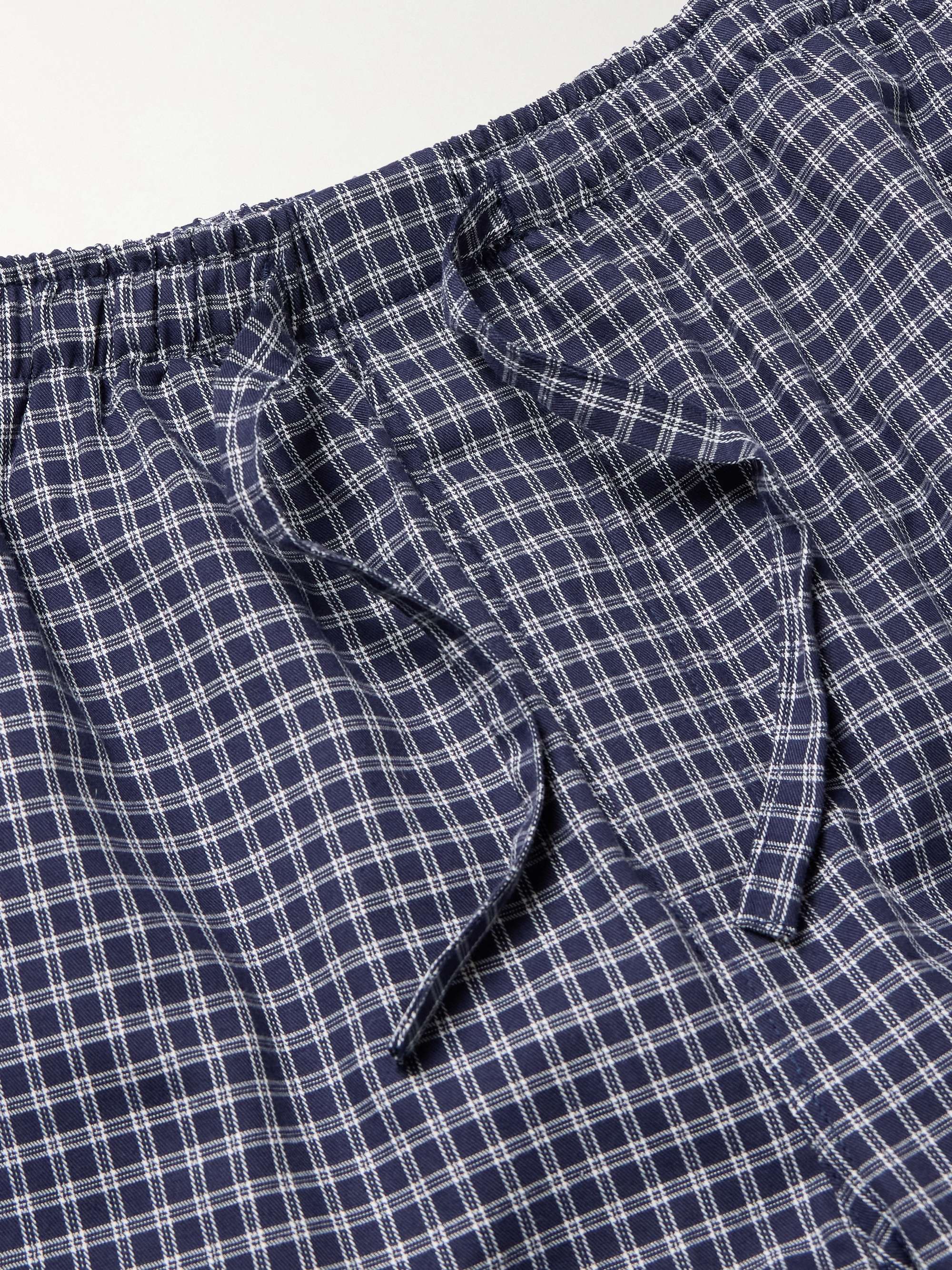 Braemar Checked Cotton-Flannel Pyjama Trousers view