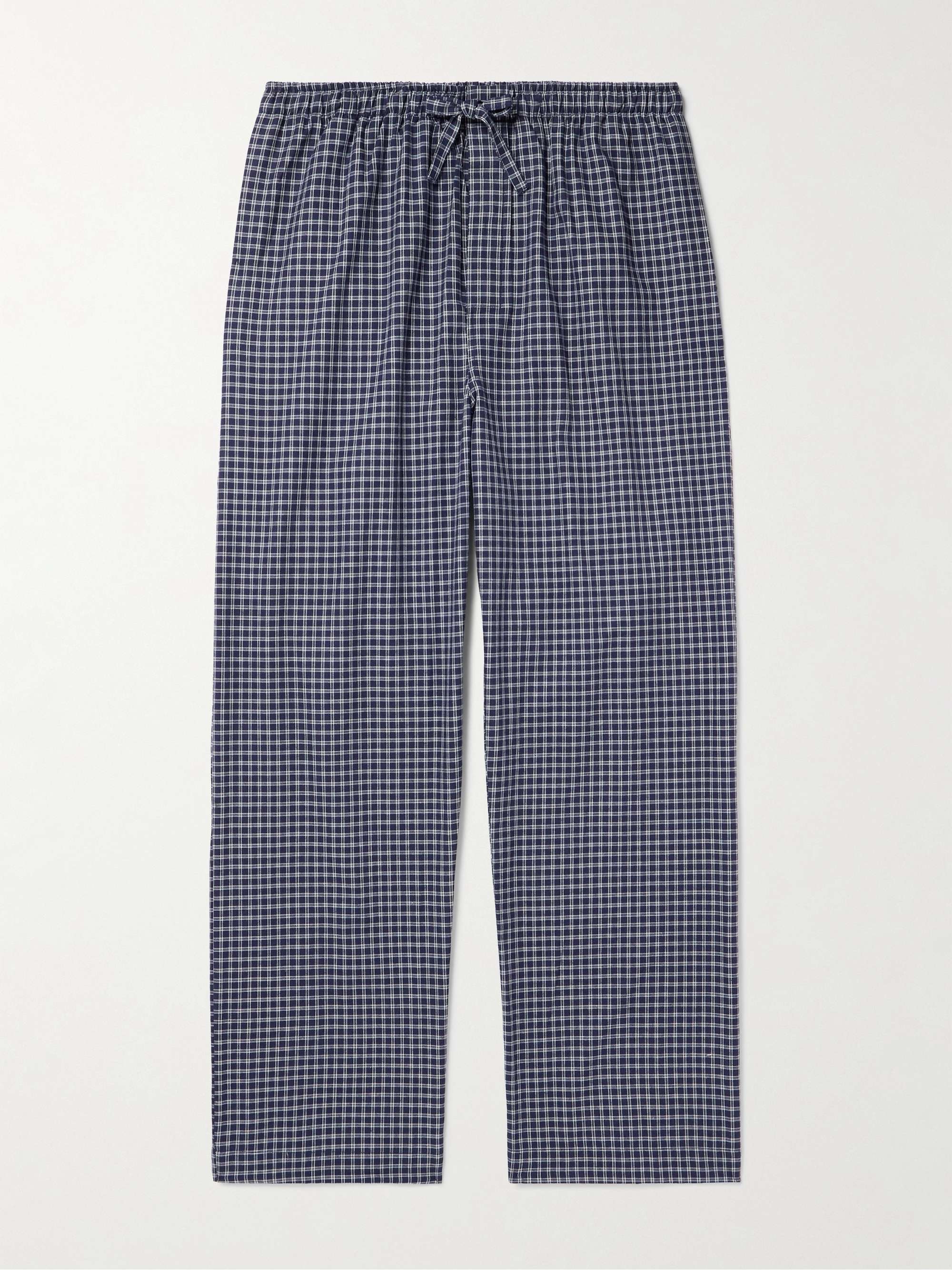 Braemar Checked Cotton-Flannel Pyjama Trousers view