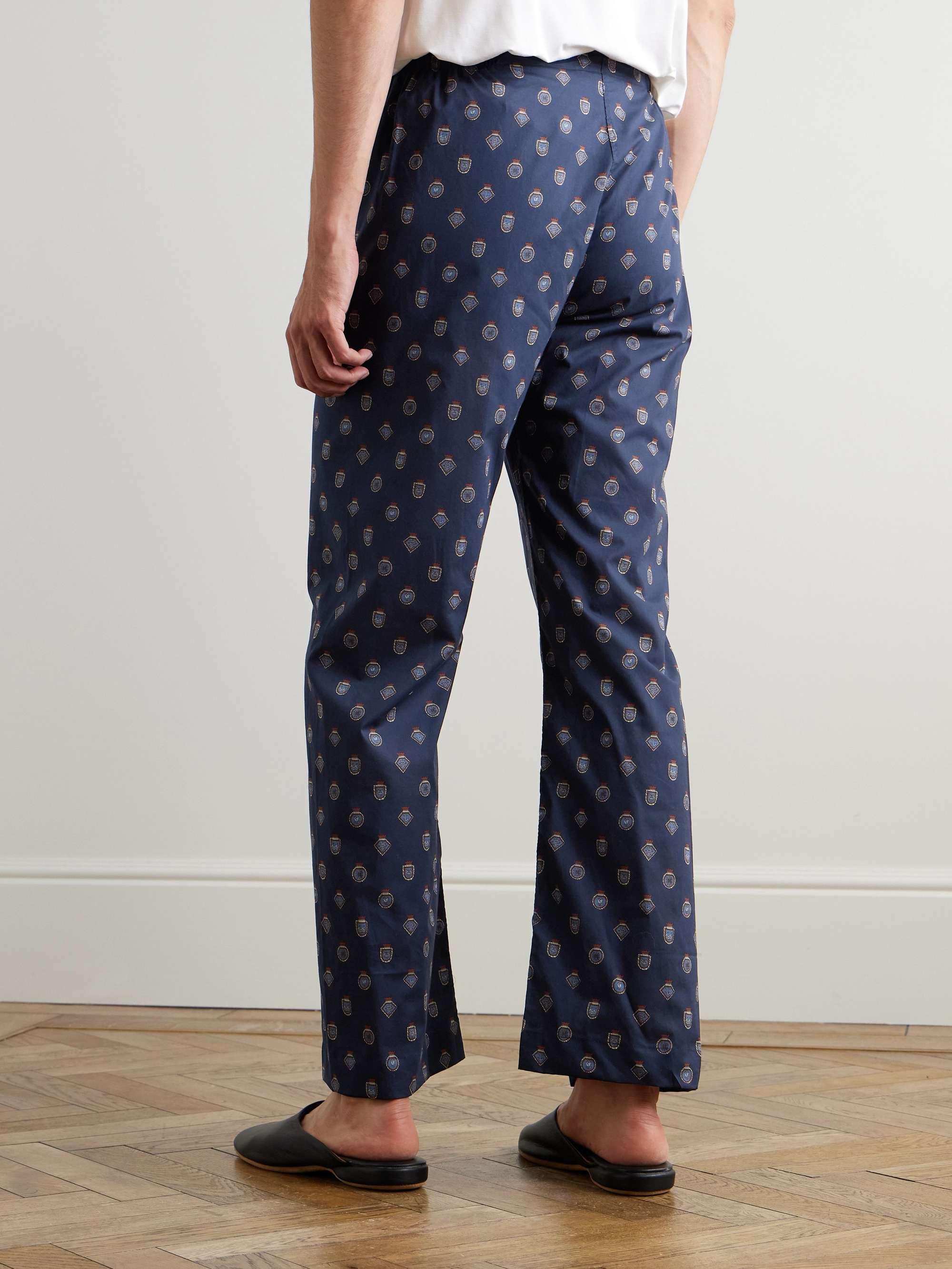 Ledbury Printed Cotton-Poplin Pyjama Set view