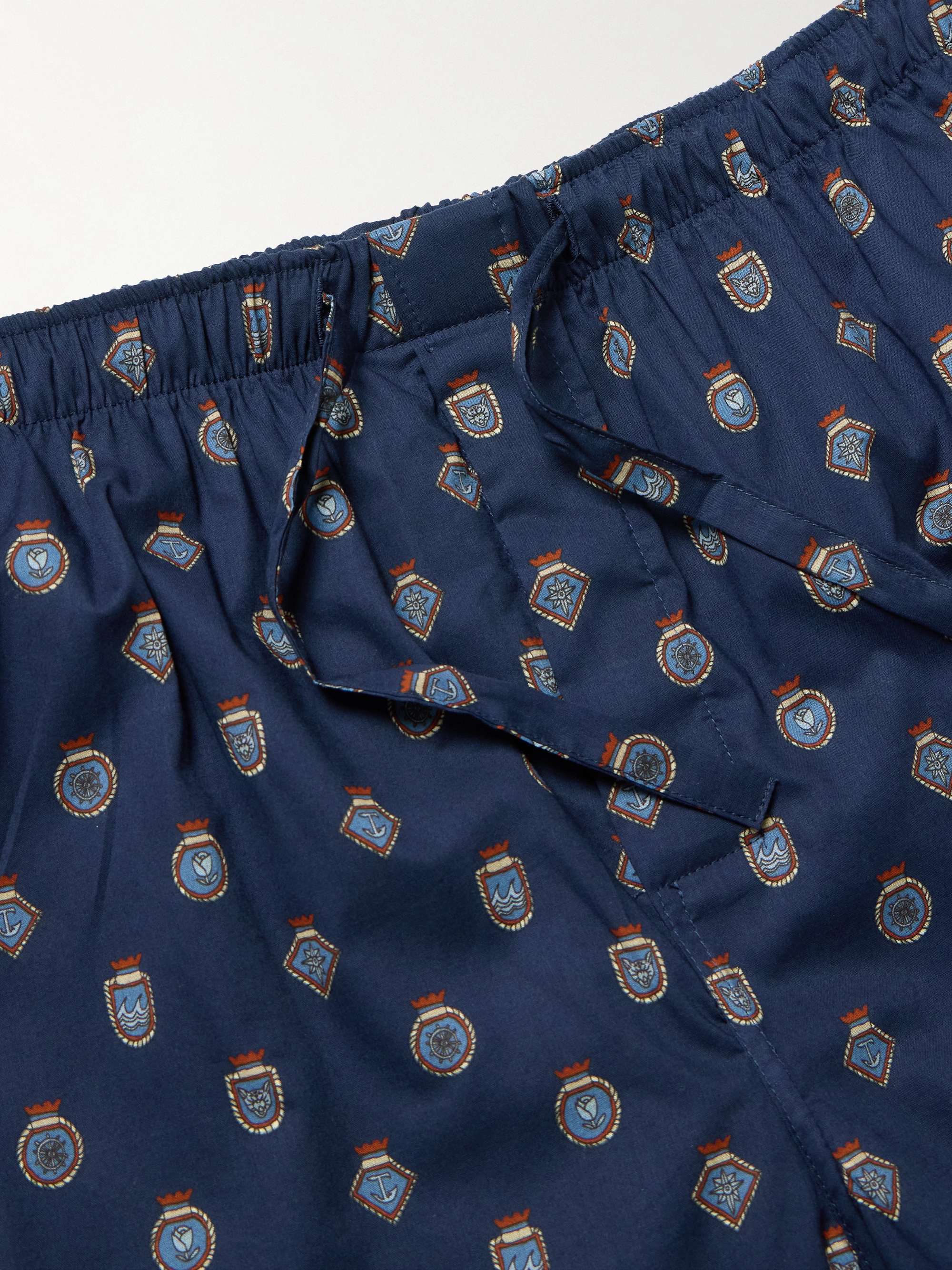 Ledbury Printed Cotton-Batiste Pyjama Trousers view