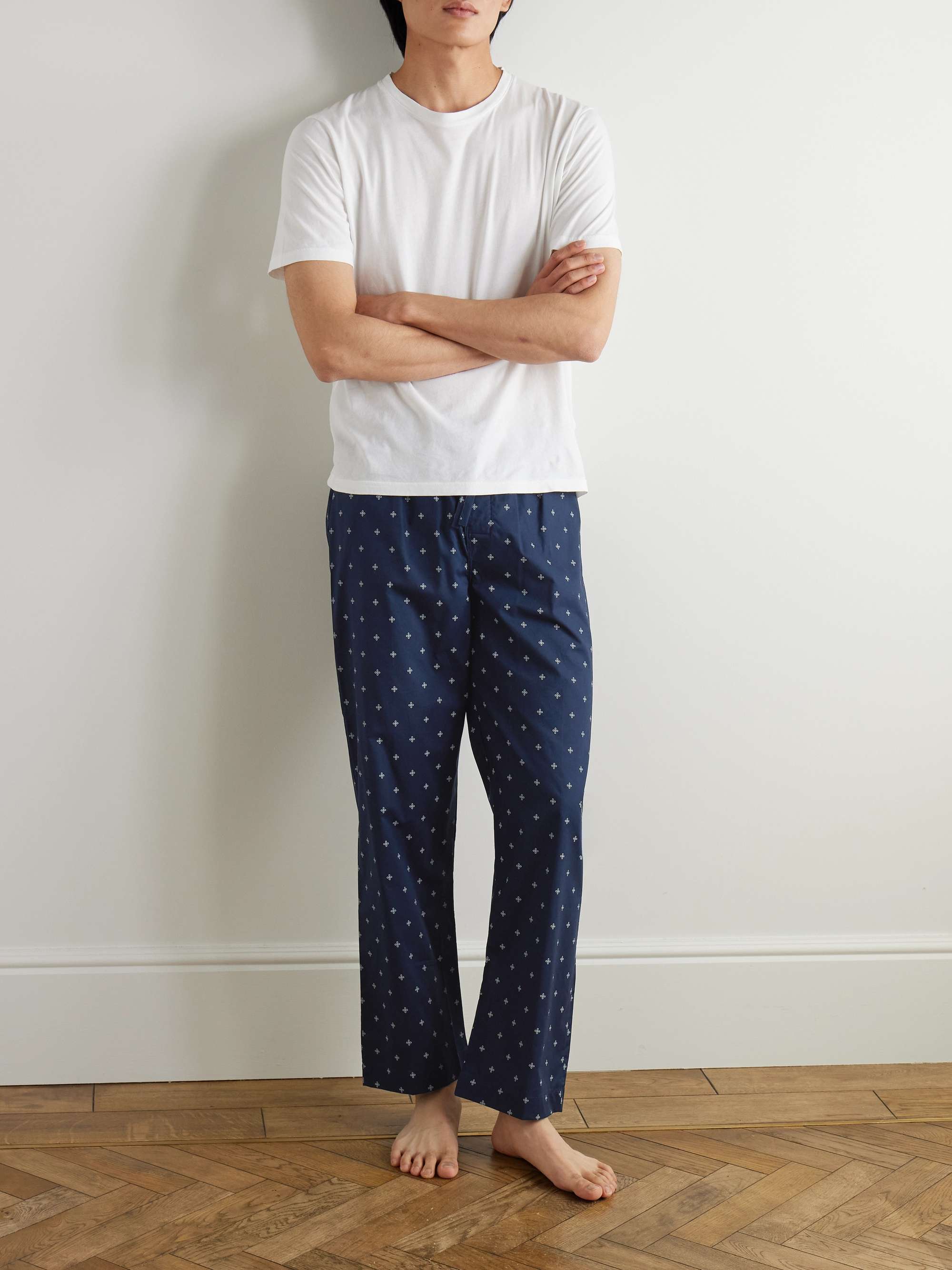 Nelson Printed Cotton-Batiste Pyjama Trousers view