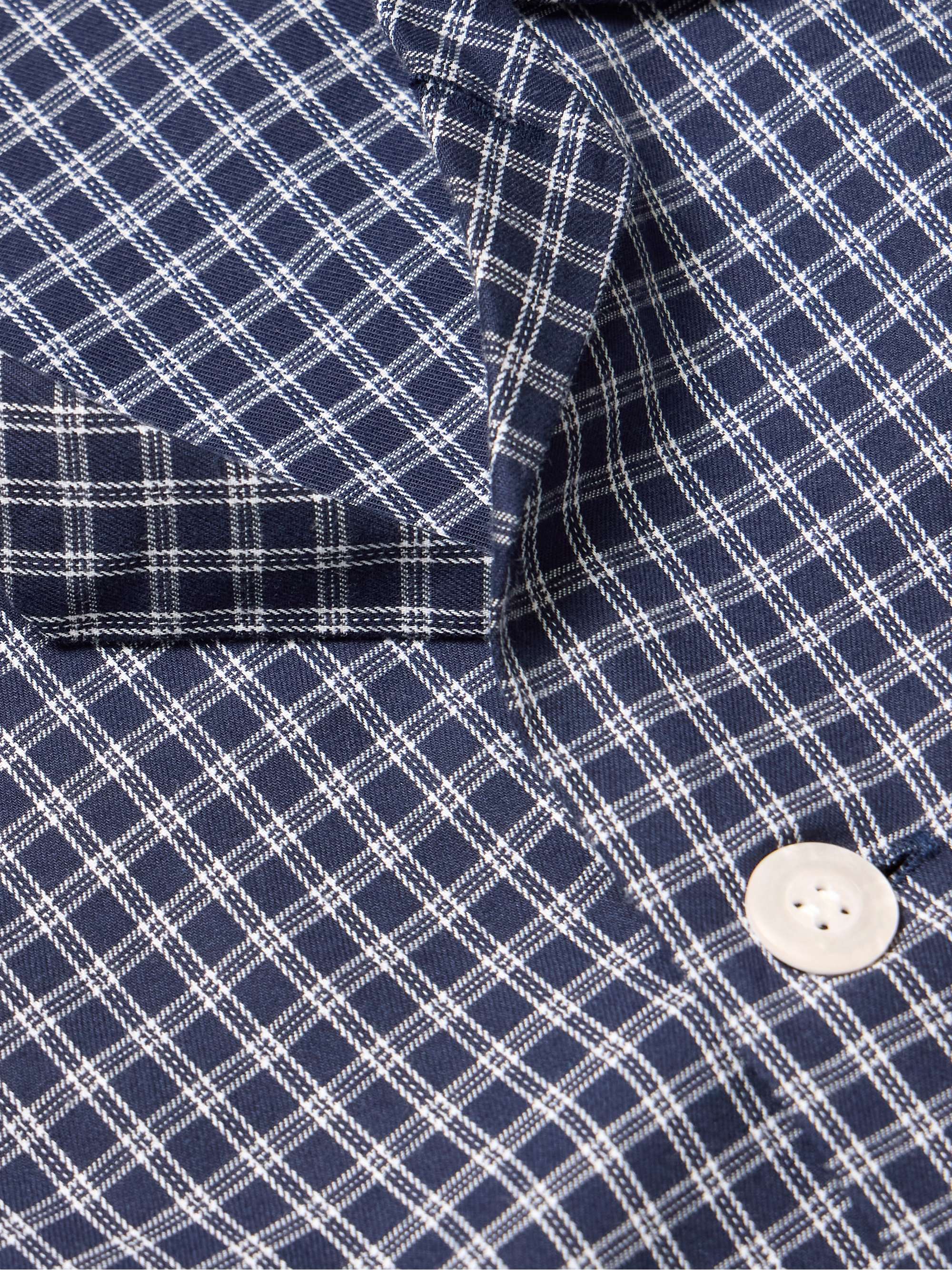 Braemar Checked Cotton-Flannel Pyjama Set view