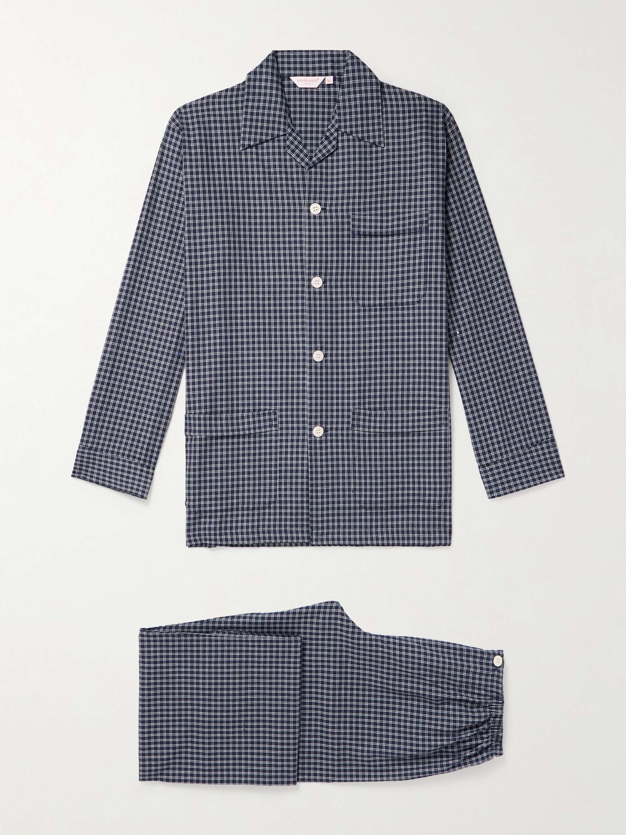 Braemar Checked Cotton-Flannel Pyjama Set view