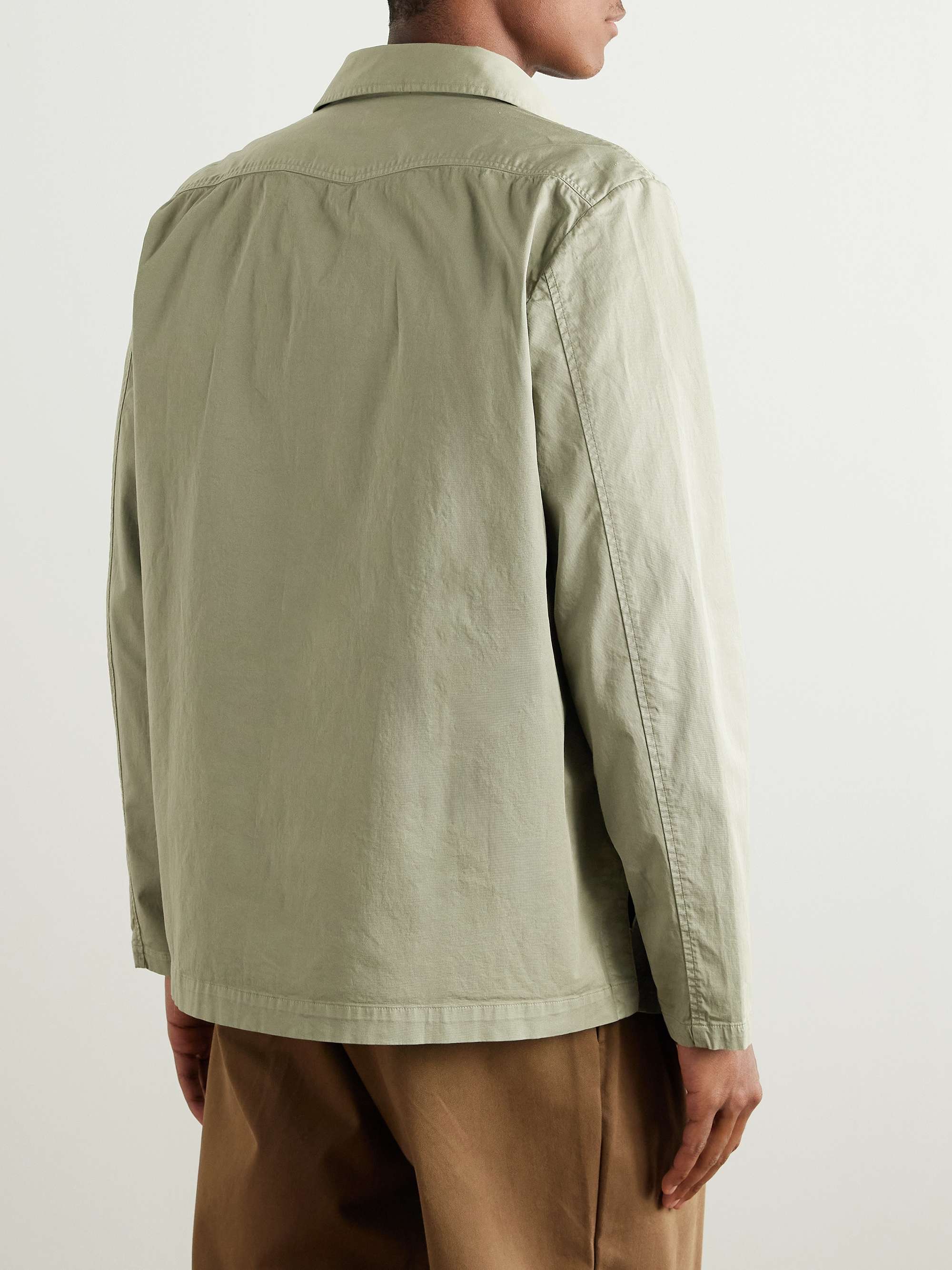Florida Camp-Collar Stretch-Cotton Twill Overshirt view