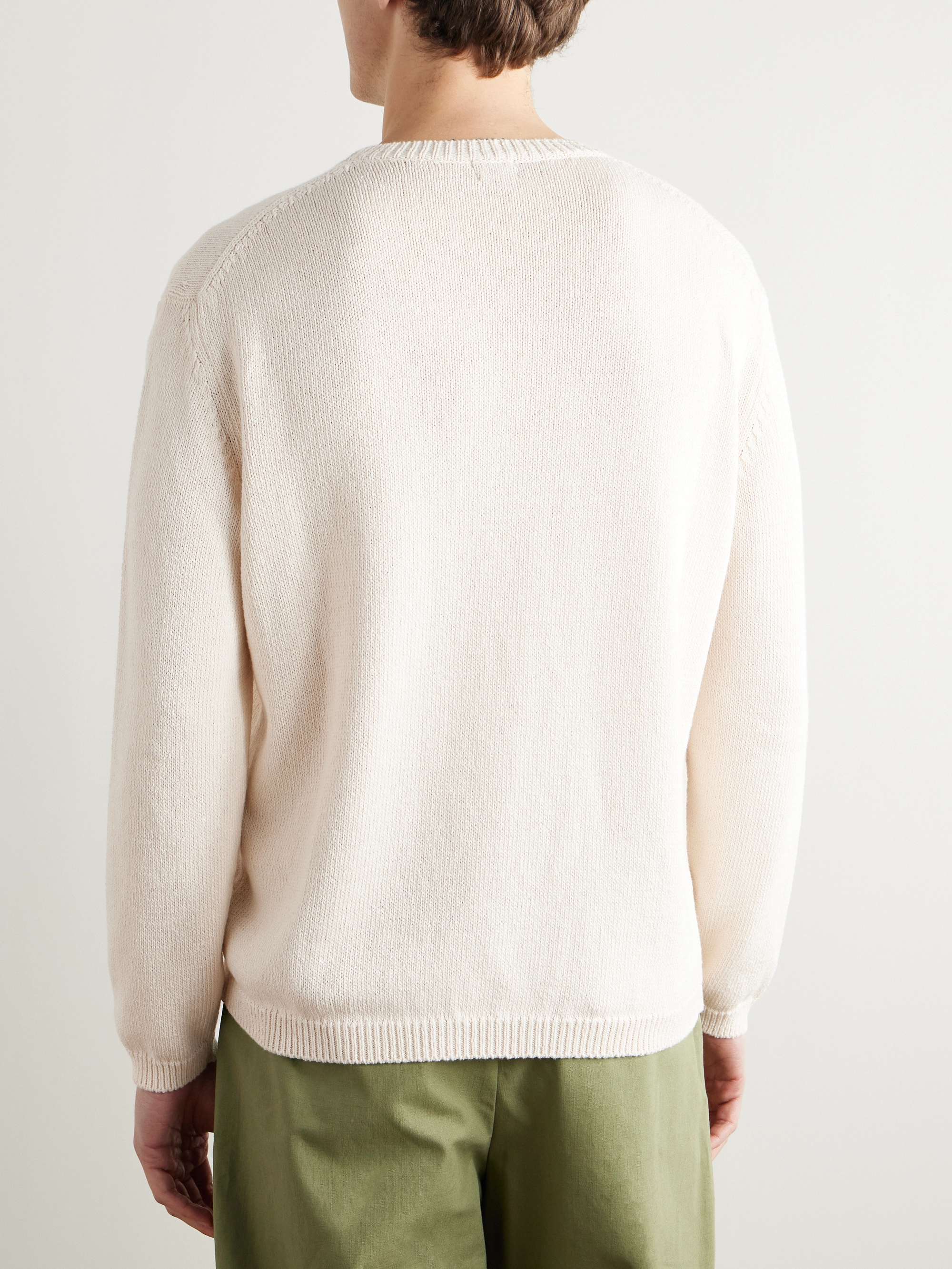 Leo Cotton and Silk-Blend Sweater view