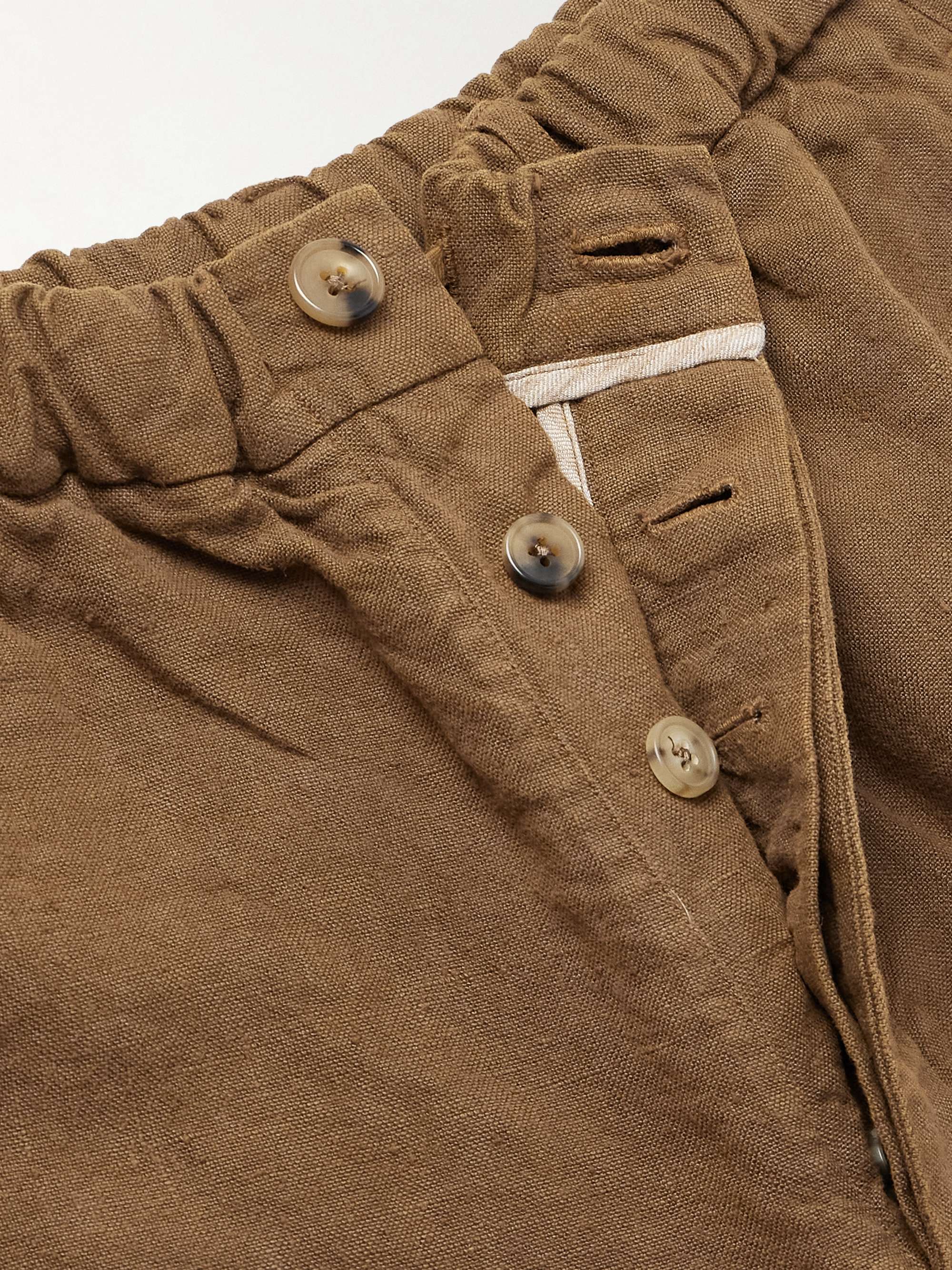 Wide-Leg Linen Shorts view