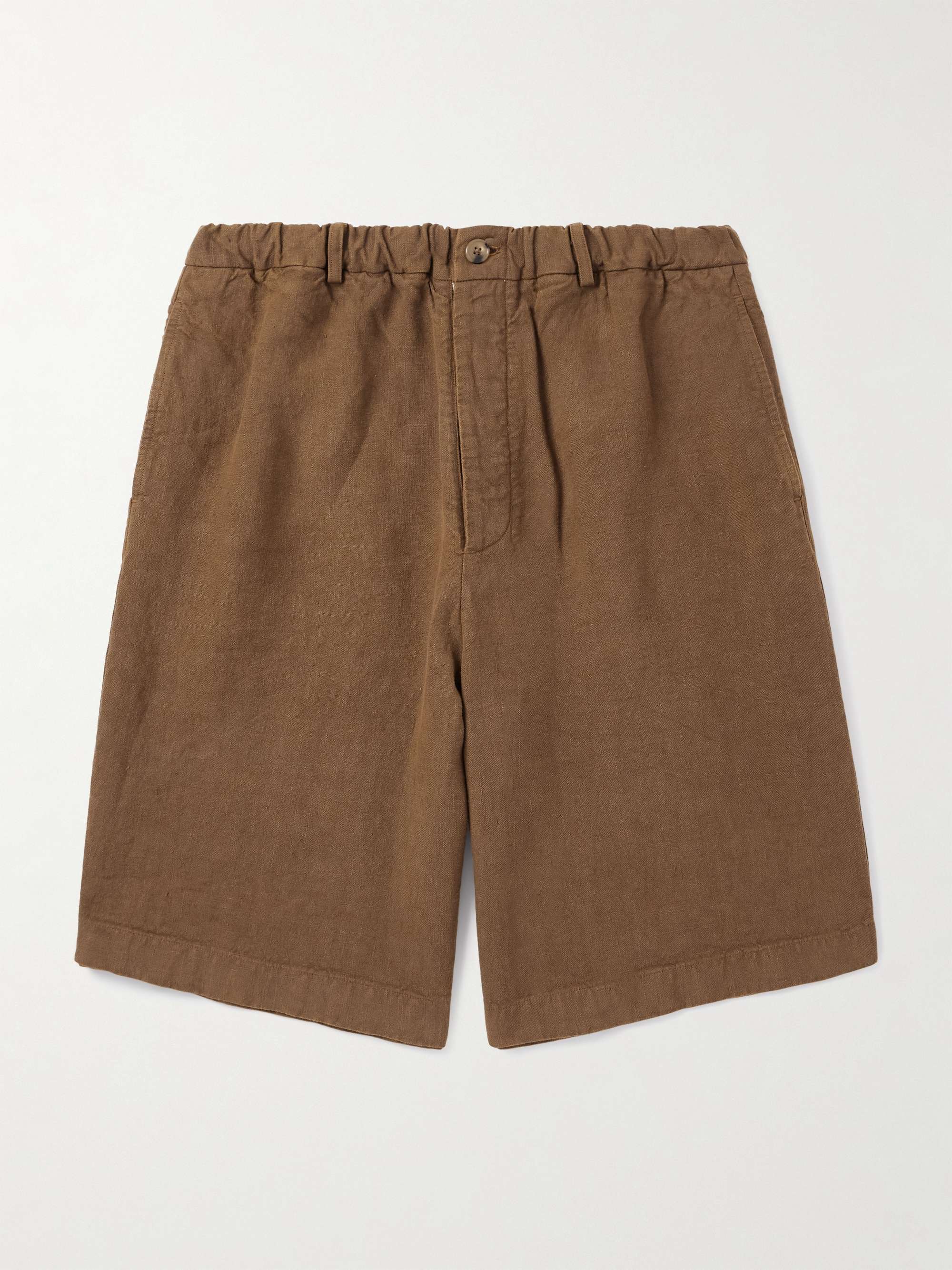 Wide-Leg Linen Shorts view