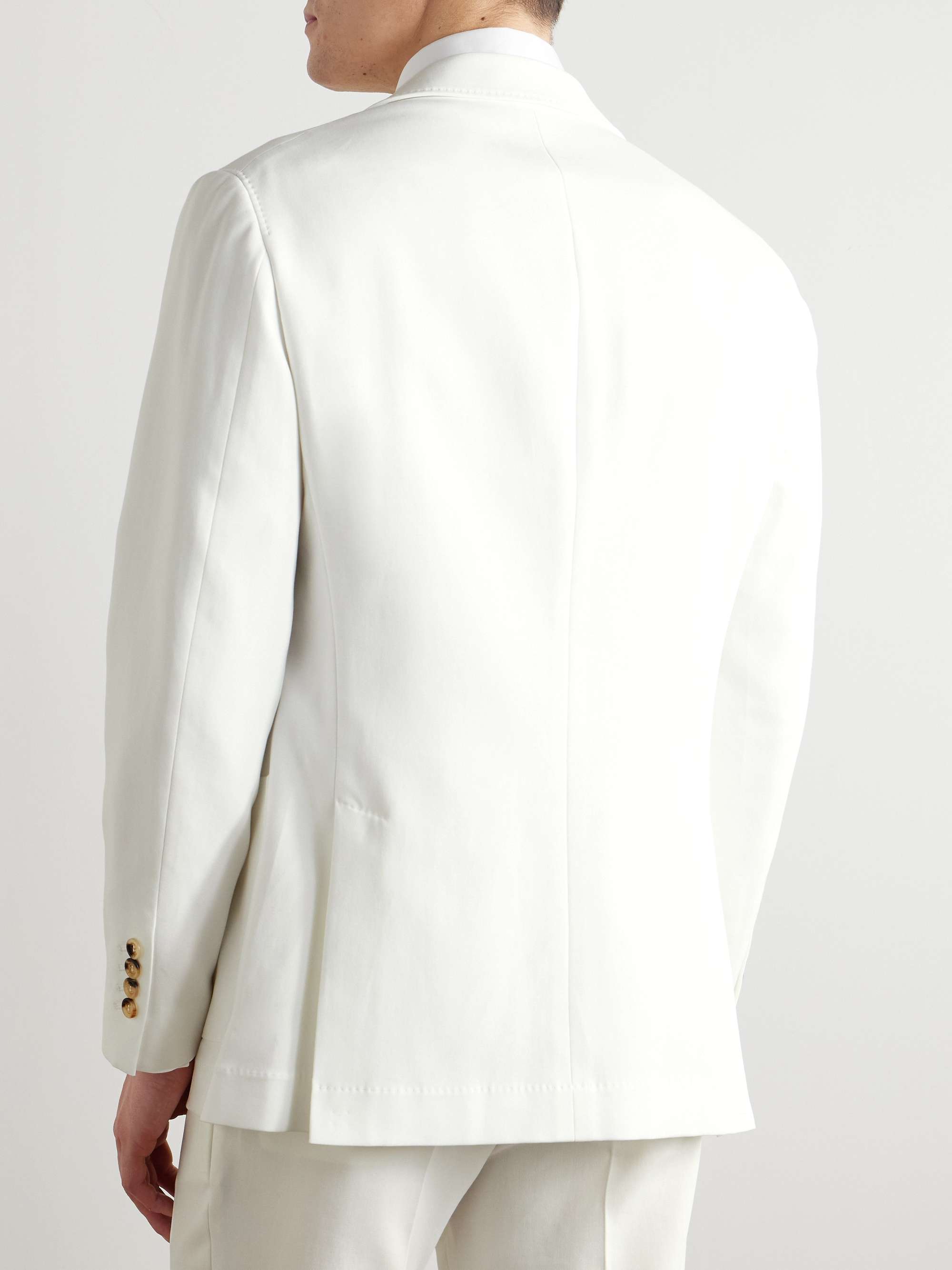 Slim-Fit Cotton-Twill Suit Jacket view