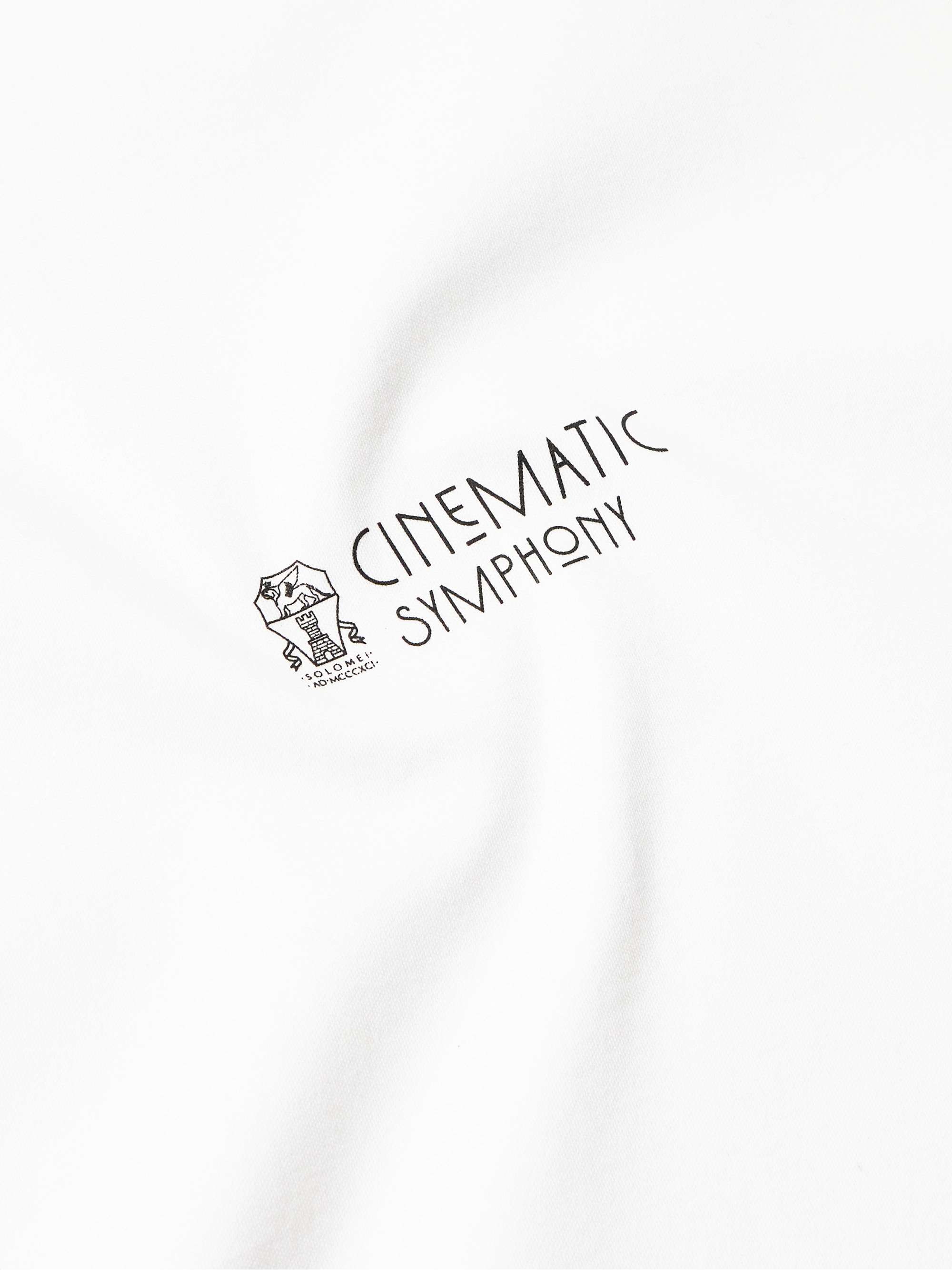Mock-Neck Logo-Print Cotton-Jersey T-Shirt view