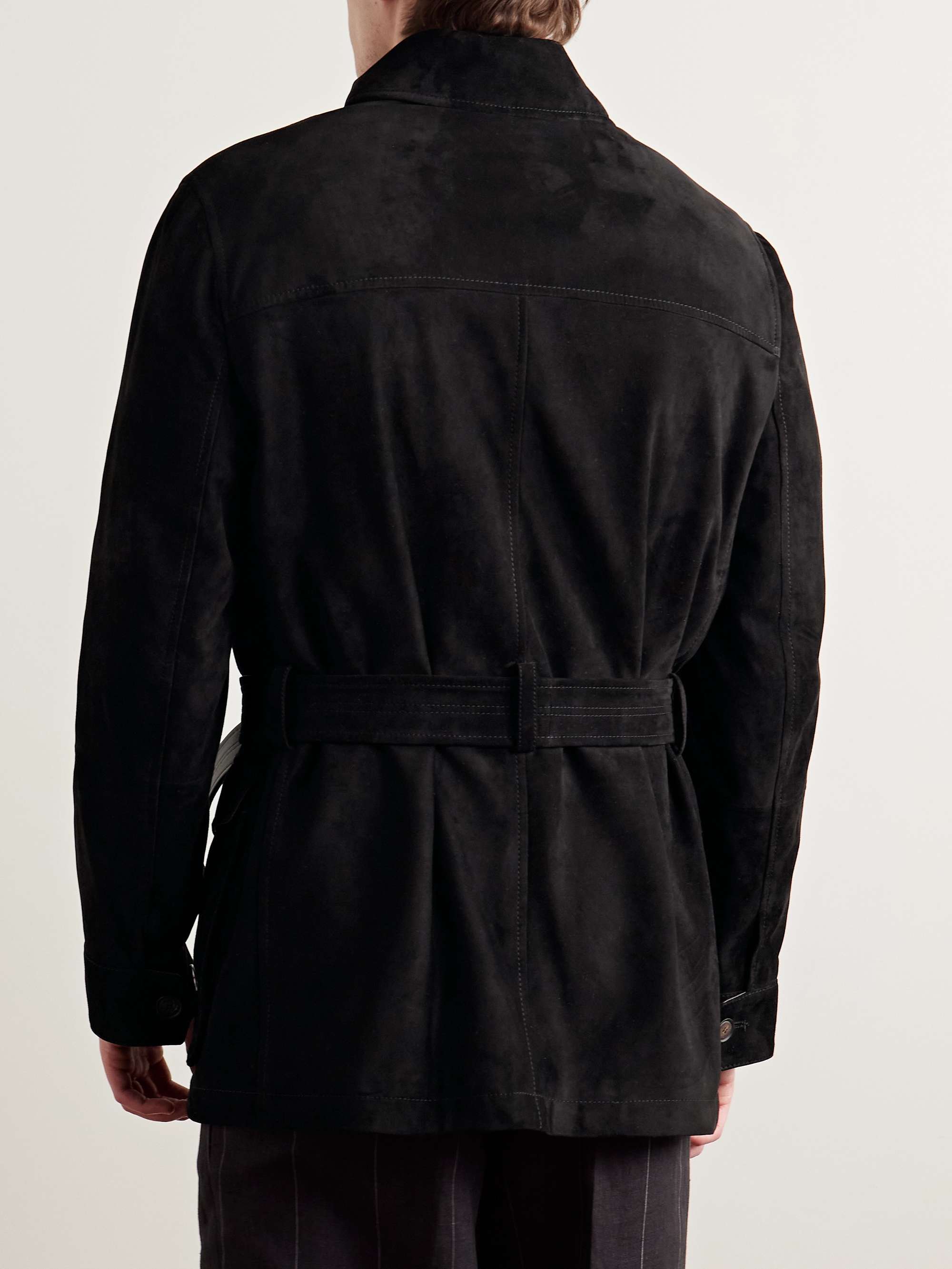 Belted Suede Field Jacket view