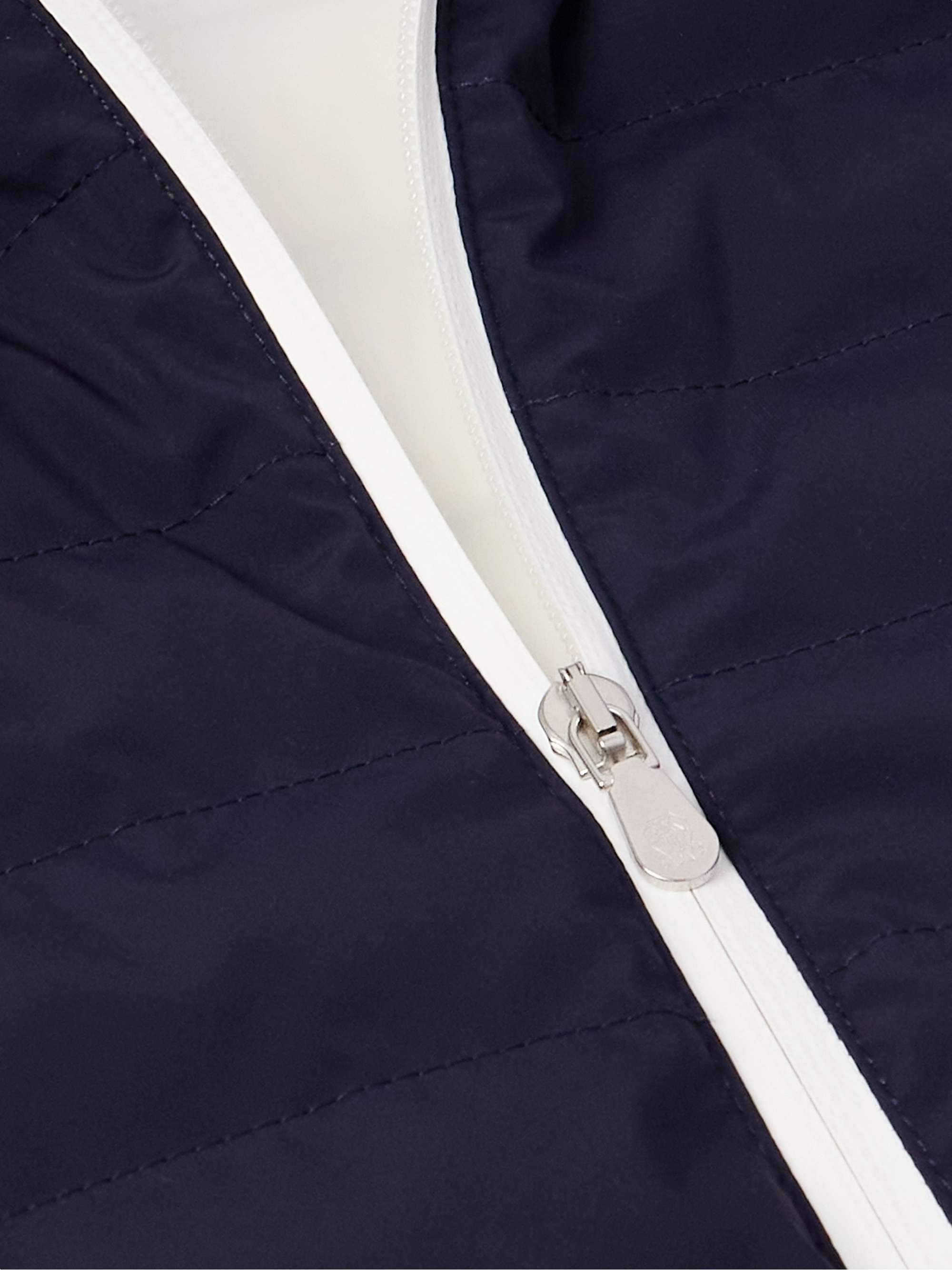 Logo-Embroidered Quilted Shell Down Gilet view