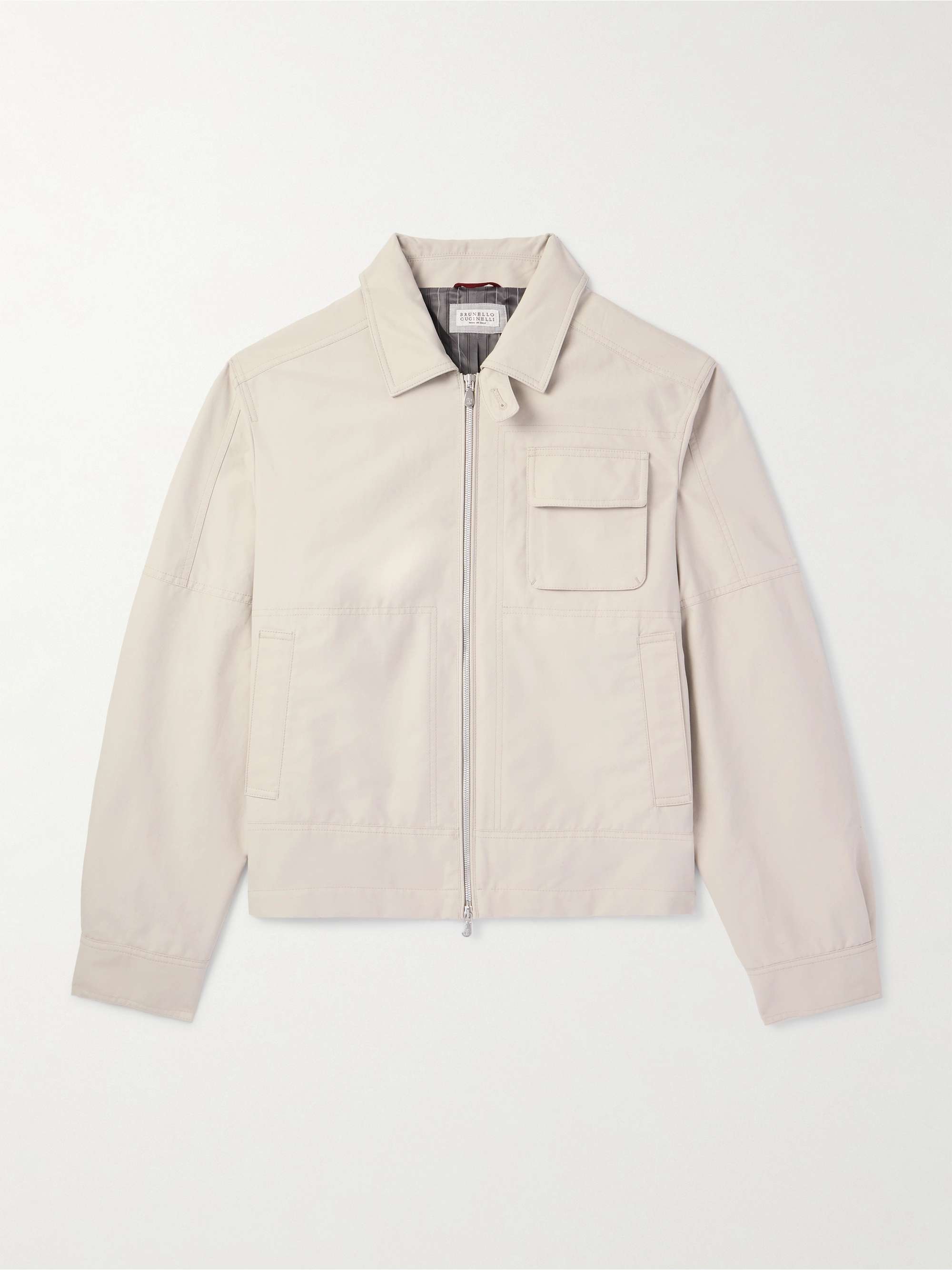 Cotton-Blend Twill Jacket view