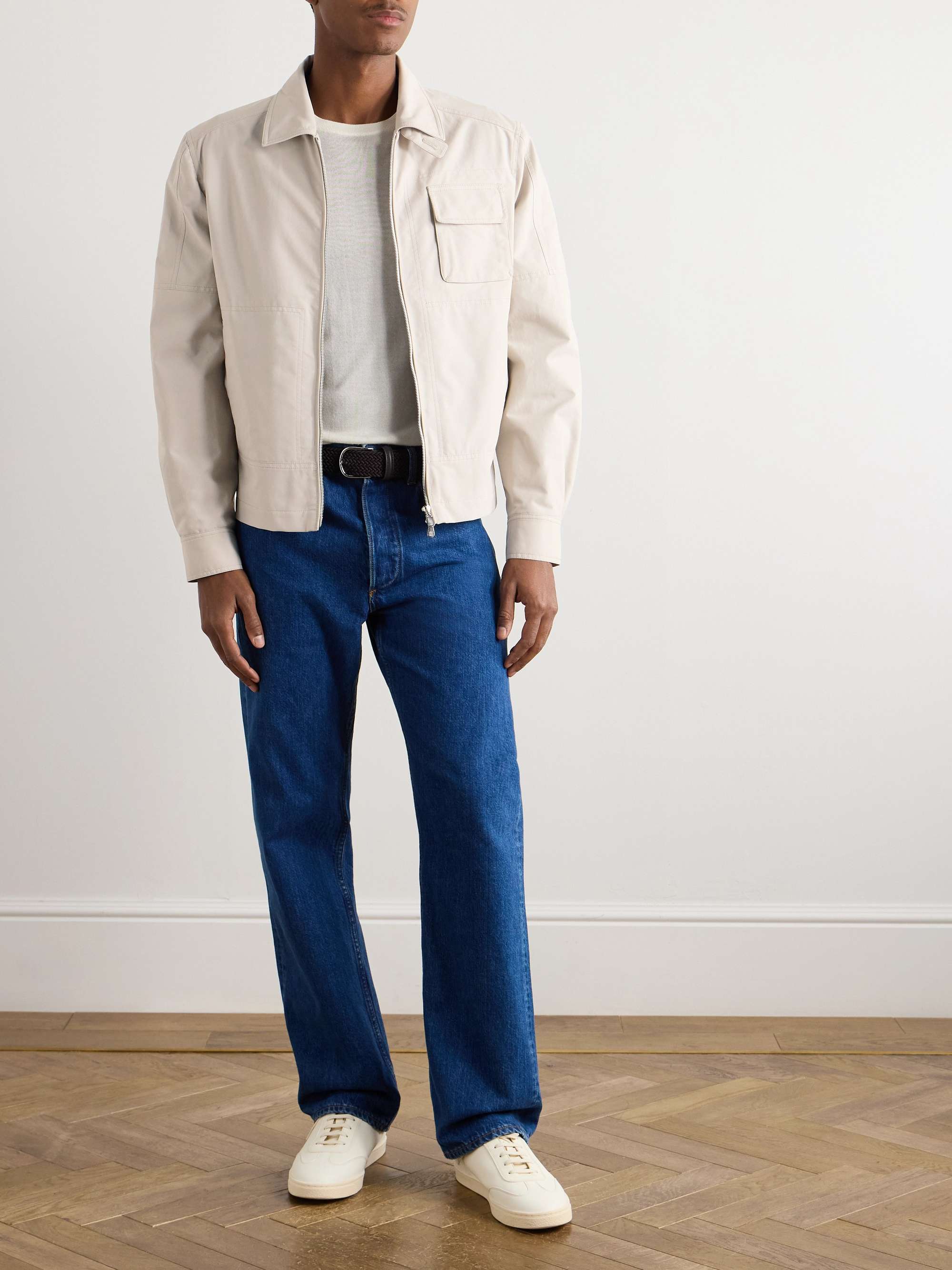 Cotton-Blend Twill Jacket view