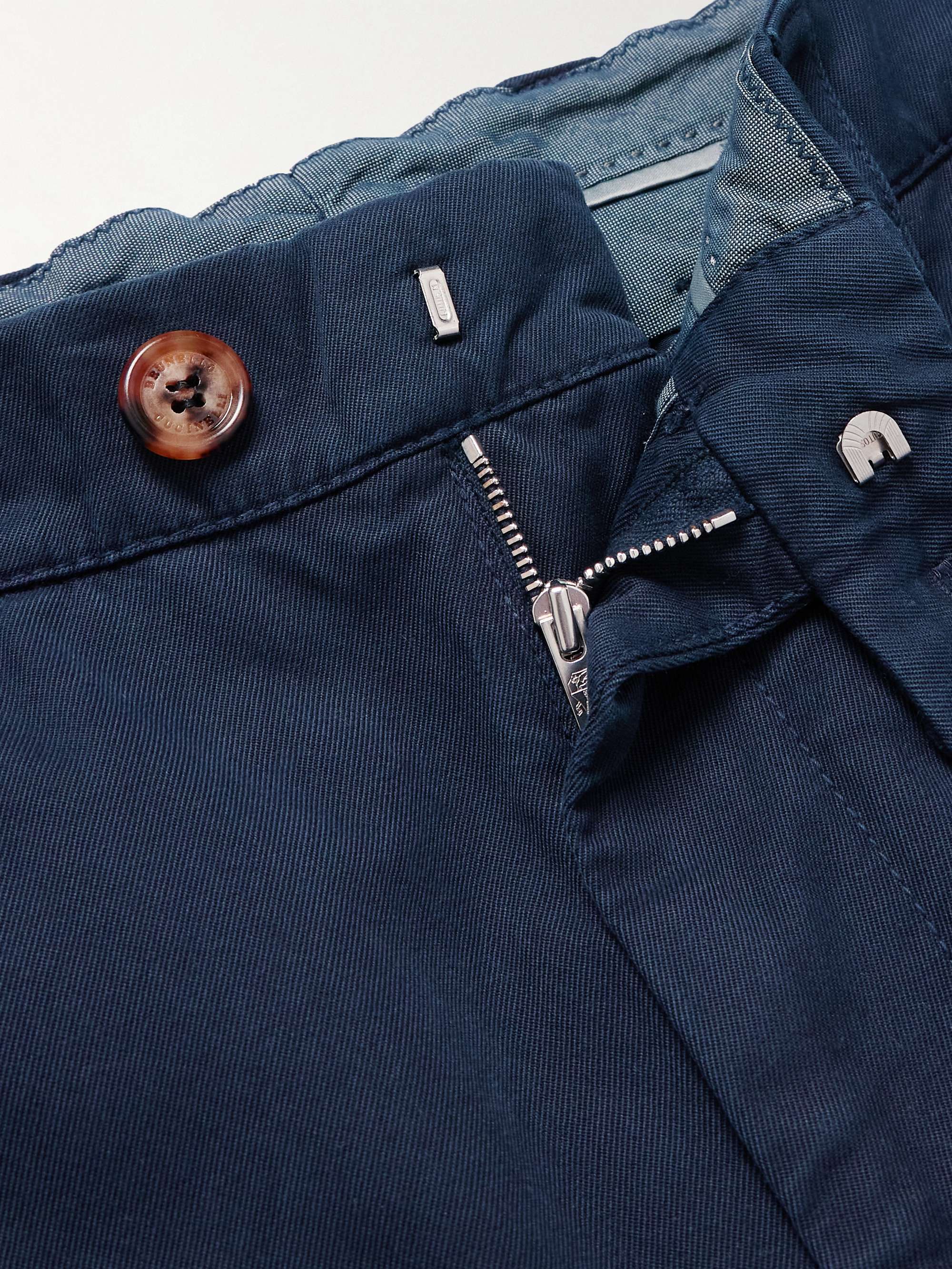 Straight-Leg Cotton-Gabardine Cargo Trousers view