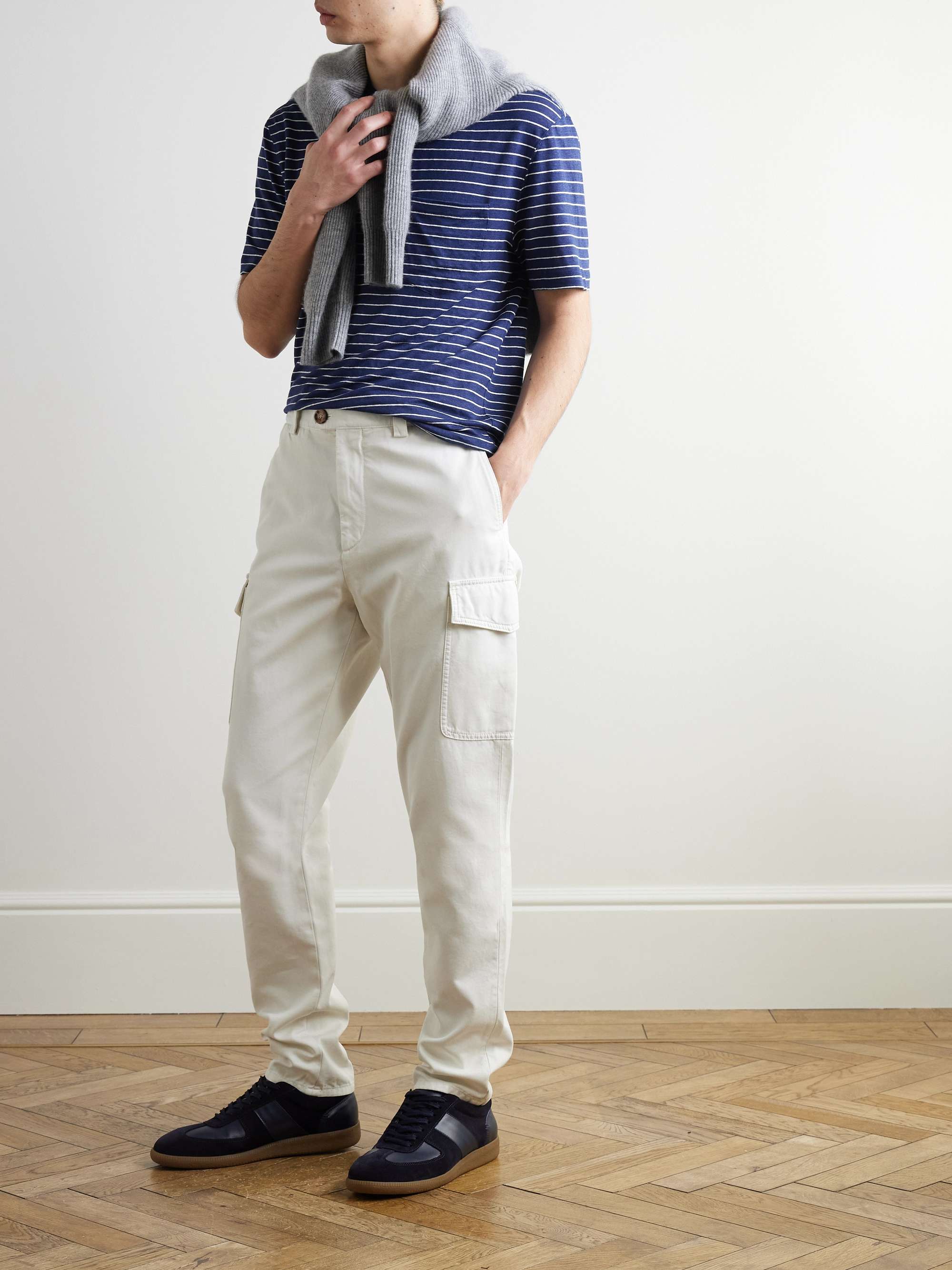 Striped Cotton T-Shirt view