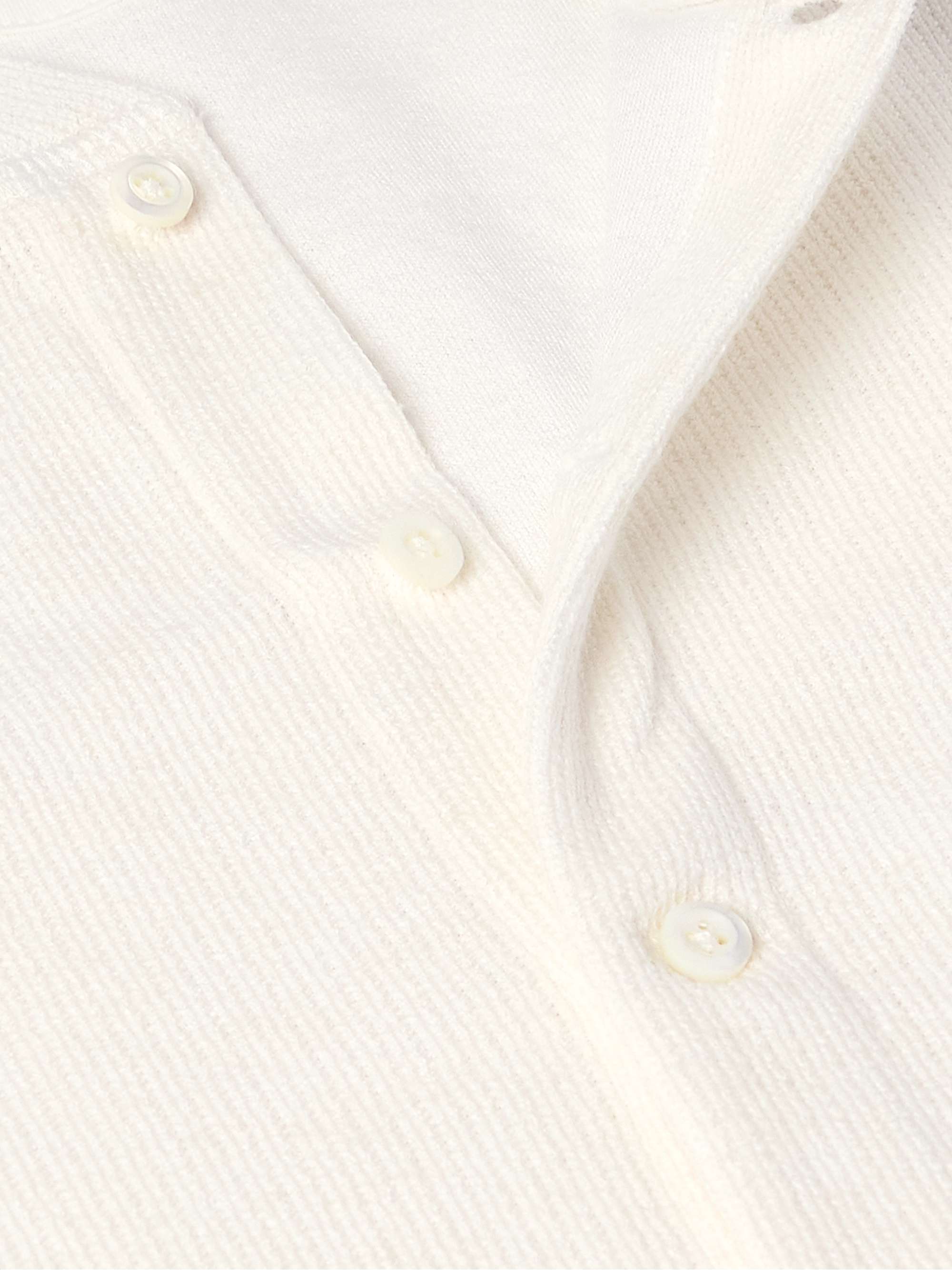 Ribbed Cotton and Linen-Blend Henley T-Shirt view