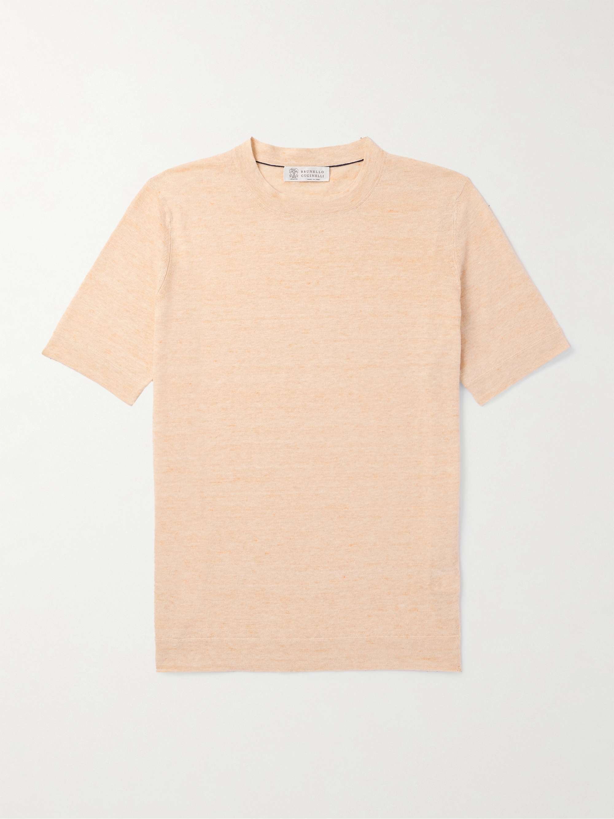 Linen and Cotton-Blend T-Shirt view