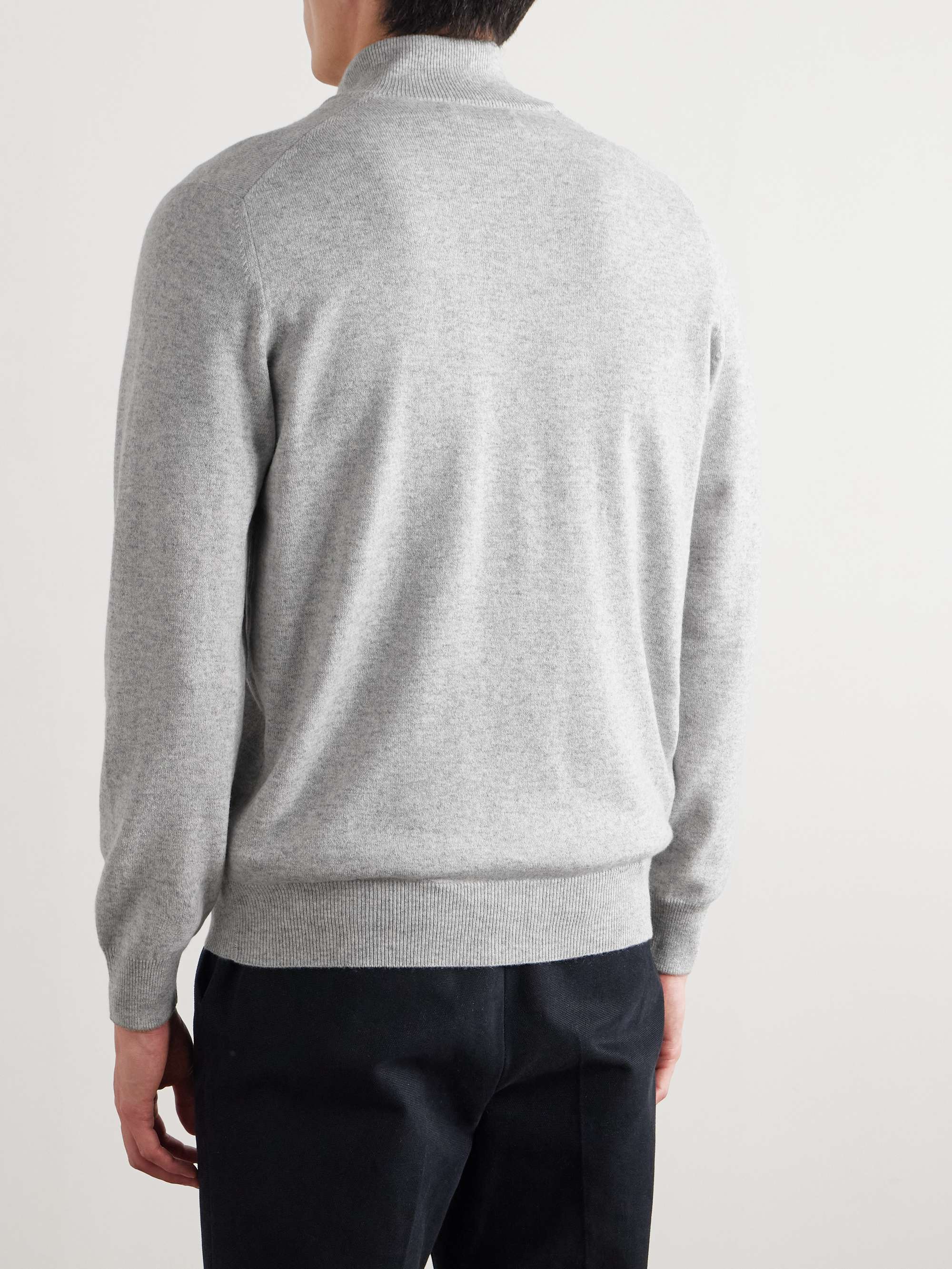 Cashmere Zip-Up Sweater view