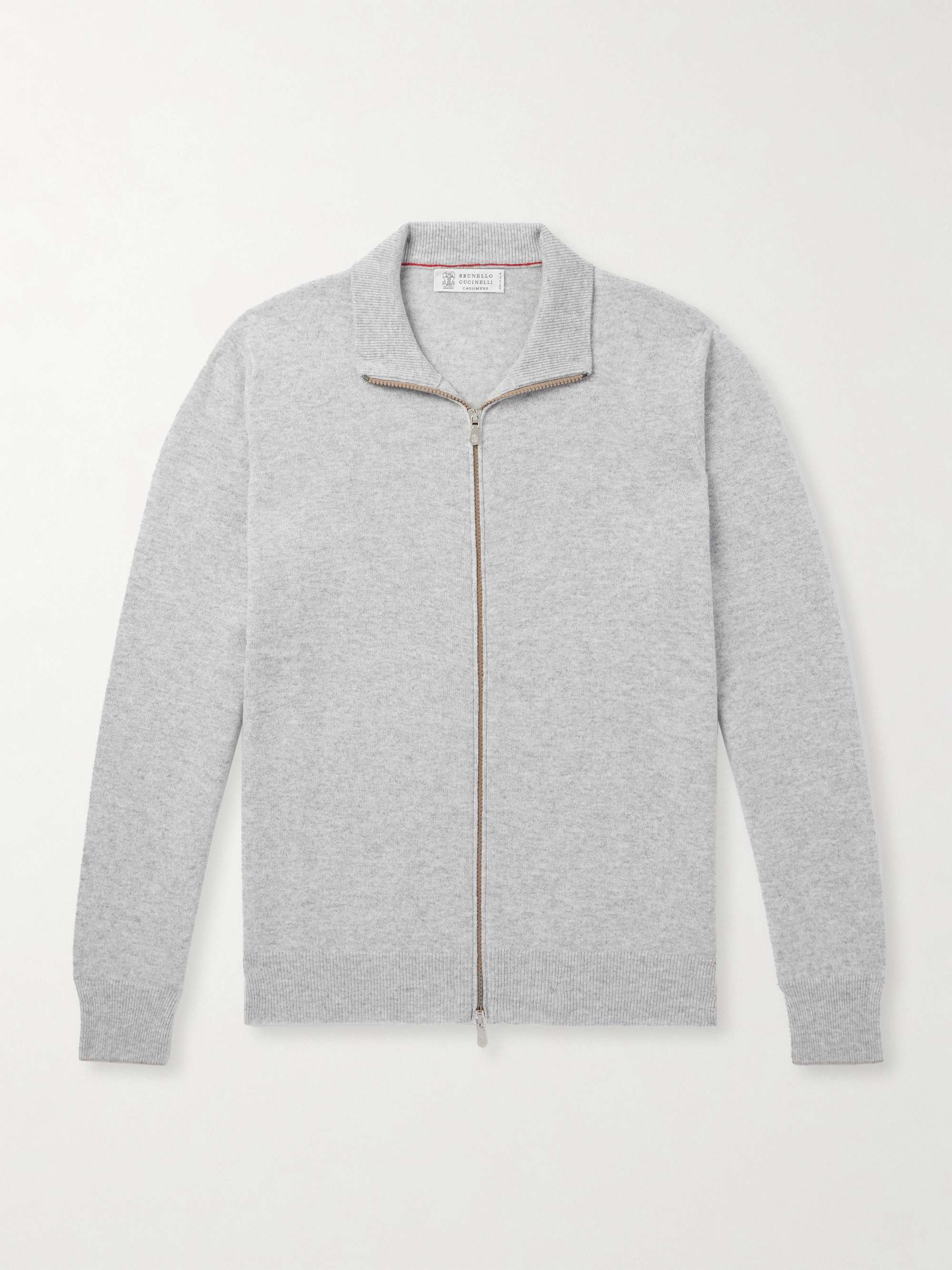 Cashmere Zip-Up Sweater view