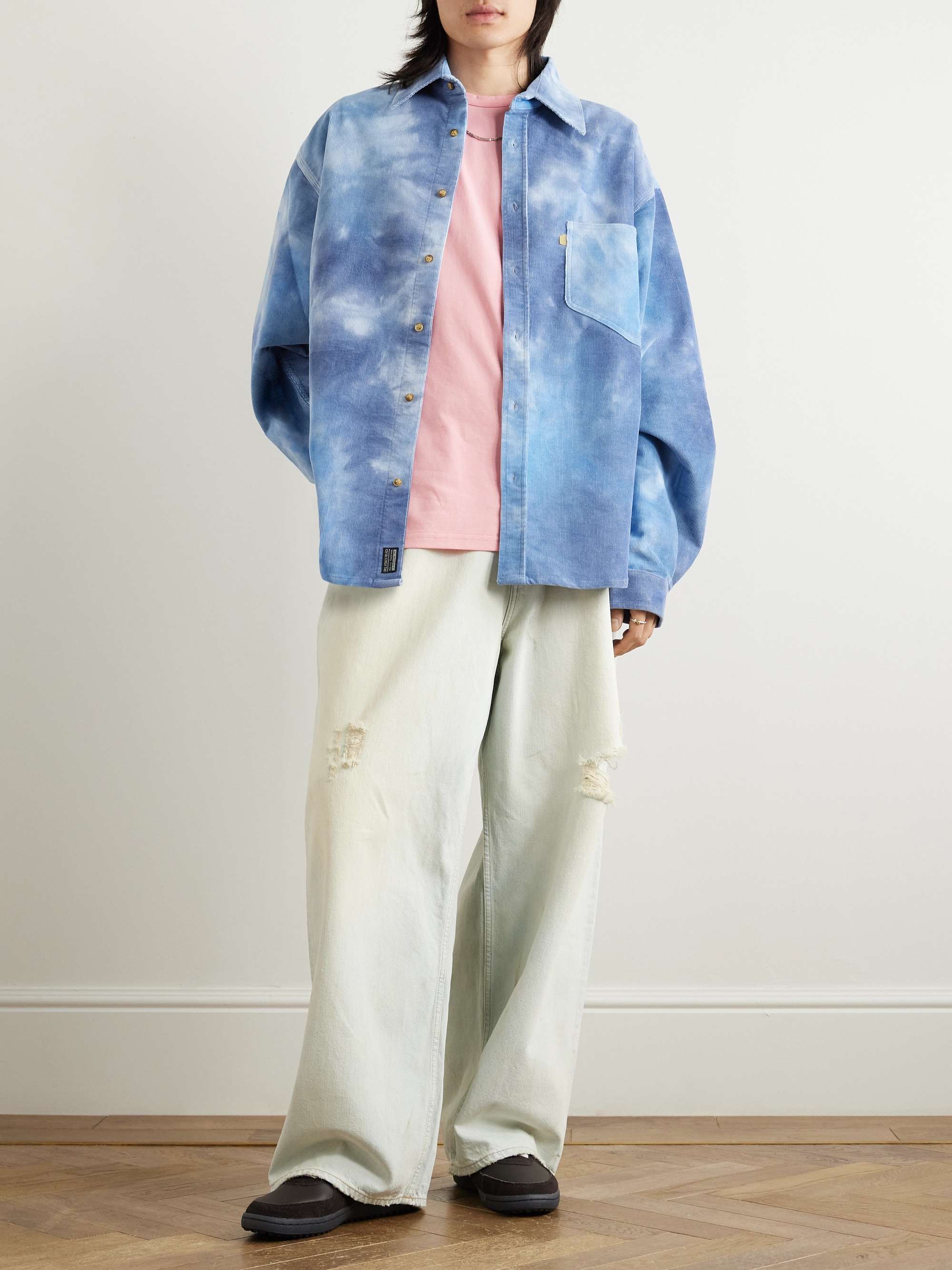 Tie-Dyed Cotton-Corduroy Shirt view