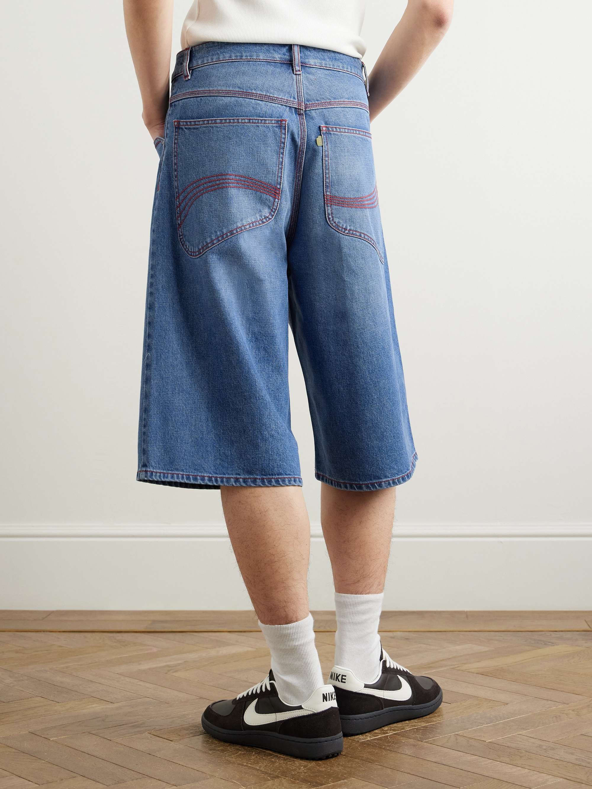 Indiana Skate Wide-Leg Denim Shorts view
