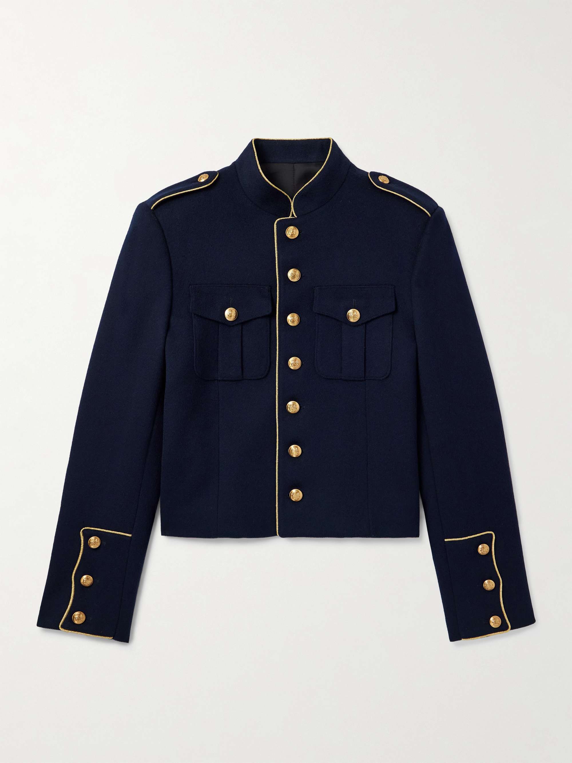 Spencer Piped Wool-Felt Jacket view