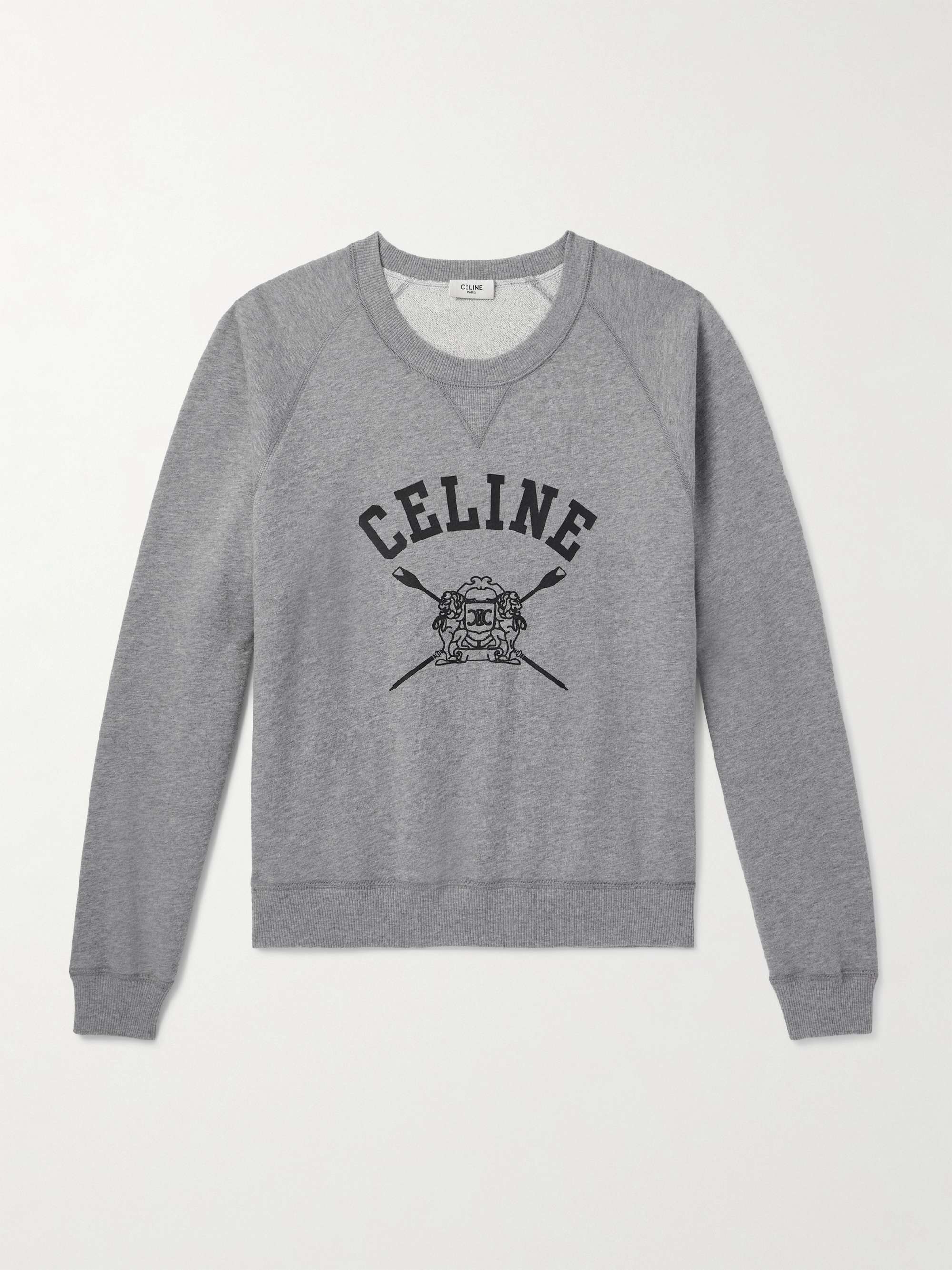 Cropped Logo-Print Cotton-Jersey Sweatshirt view