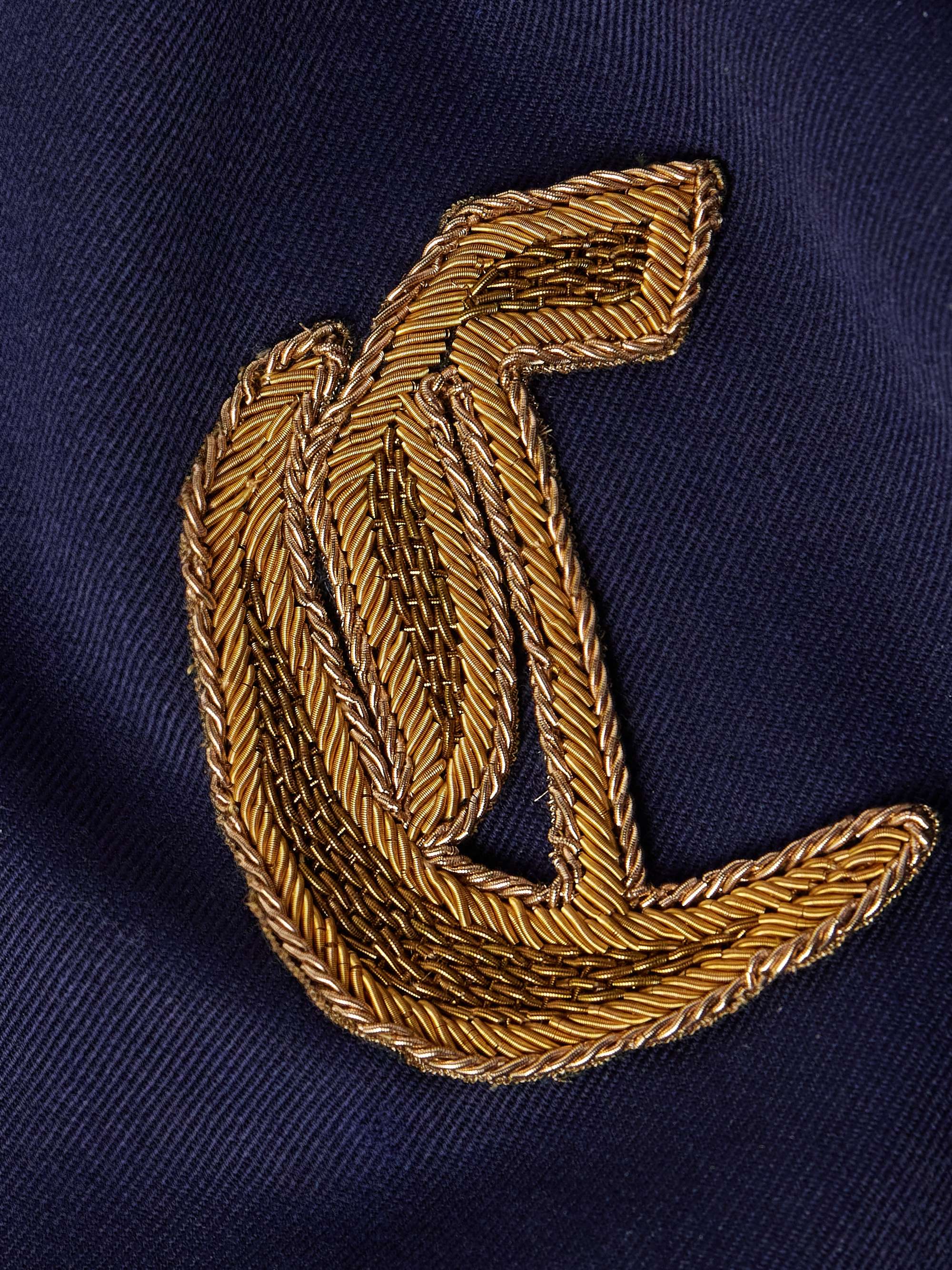 Embroidered Wool-Twill Blouson Jacket view